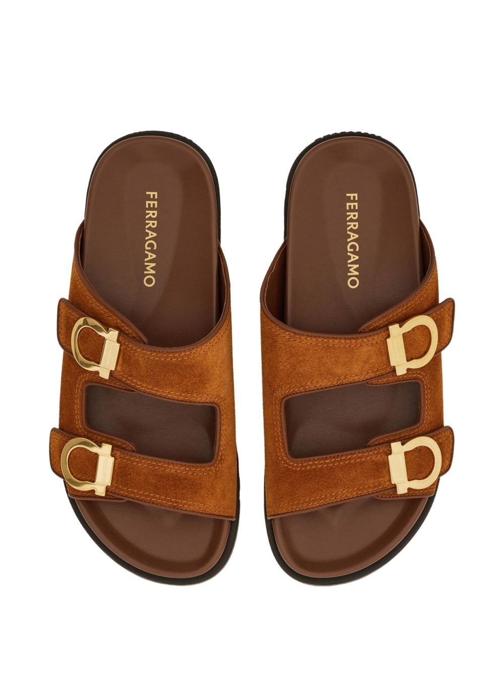 two-strap flat sandals - 4