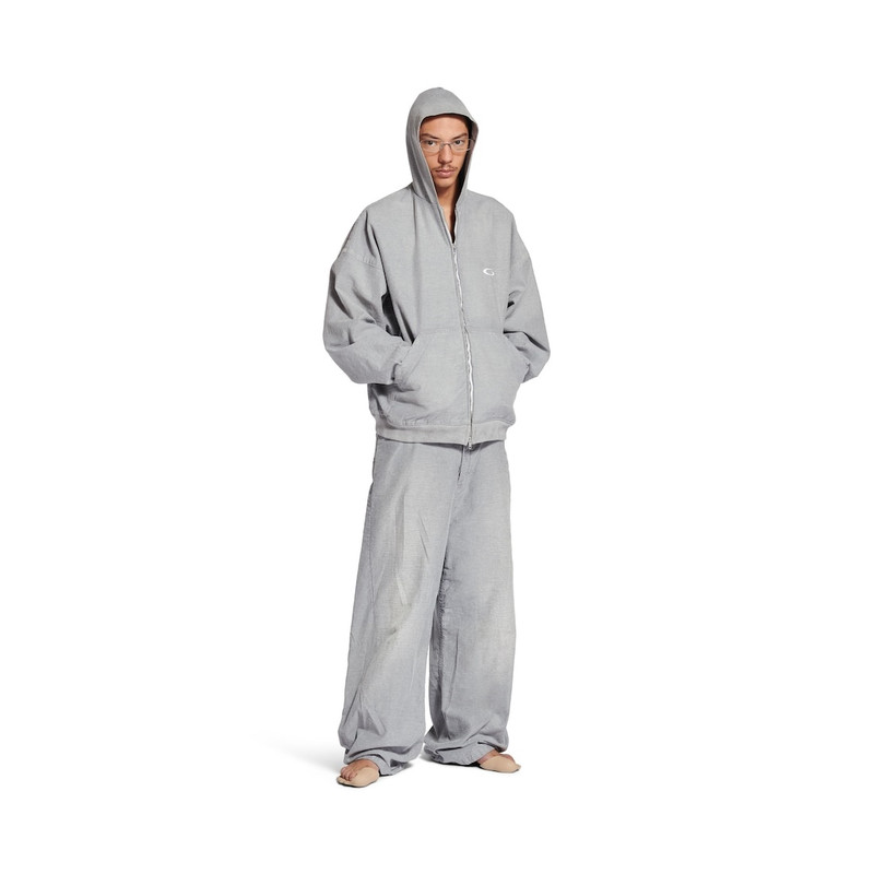 BALENCIAGA Men's Trompe L'oeil Sweatpants in Heather Grey outlook
