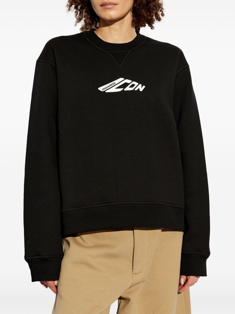 Icon-print sweatshirt - 3