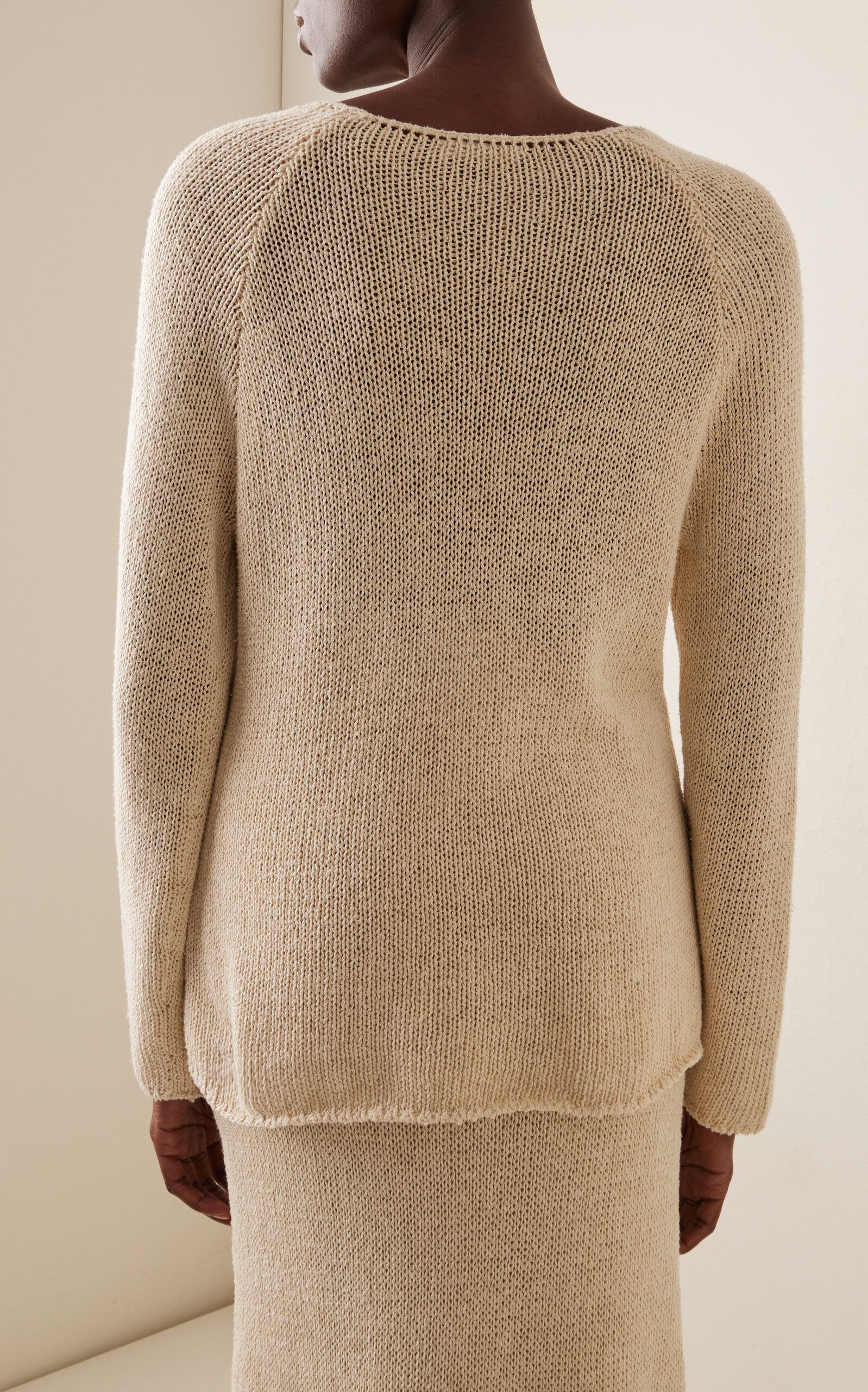 Fausto Knit Silk Sweater neutral - 4