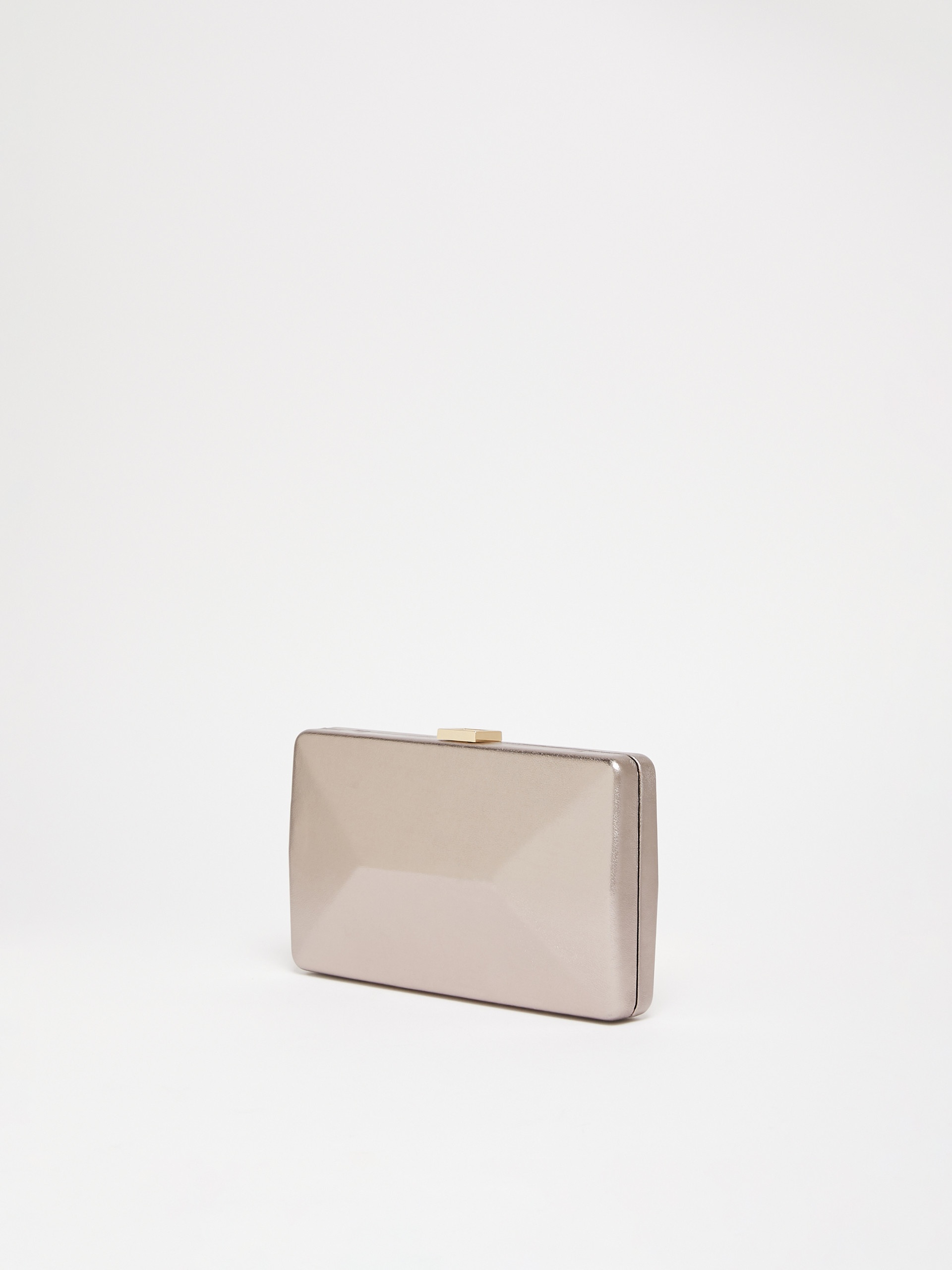 SHELL Laminated Nappa leather clutch - 2