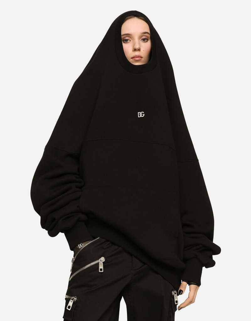 Hoodie with cut-out and DG logo 1