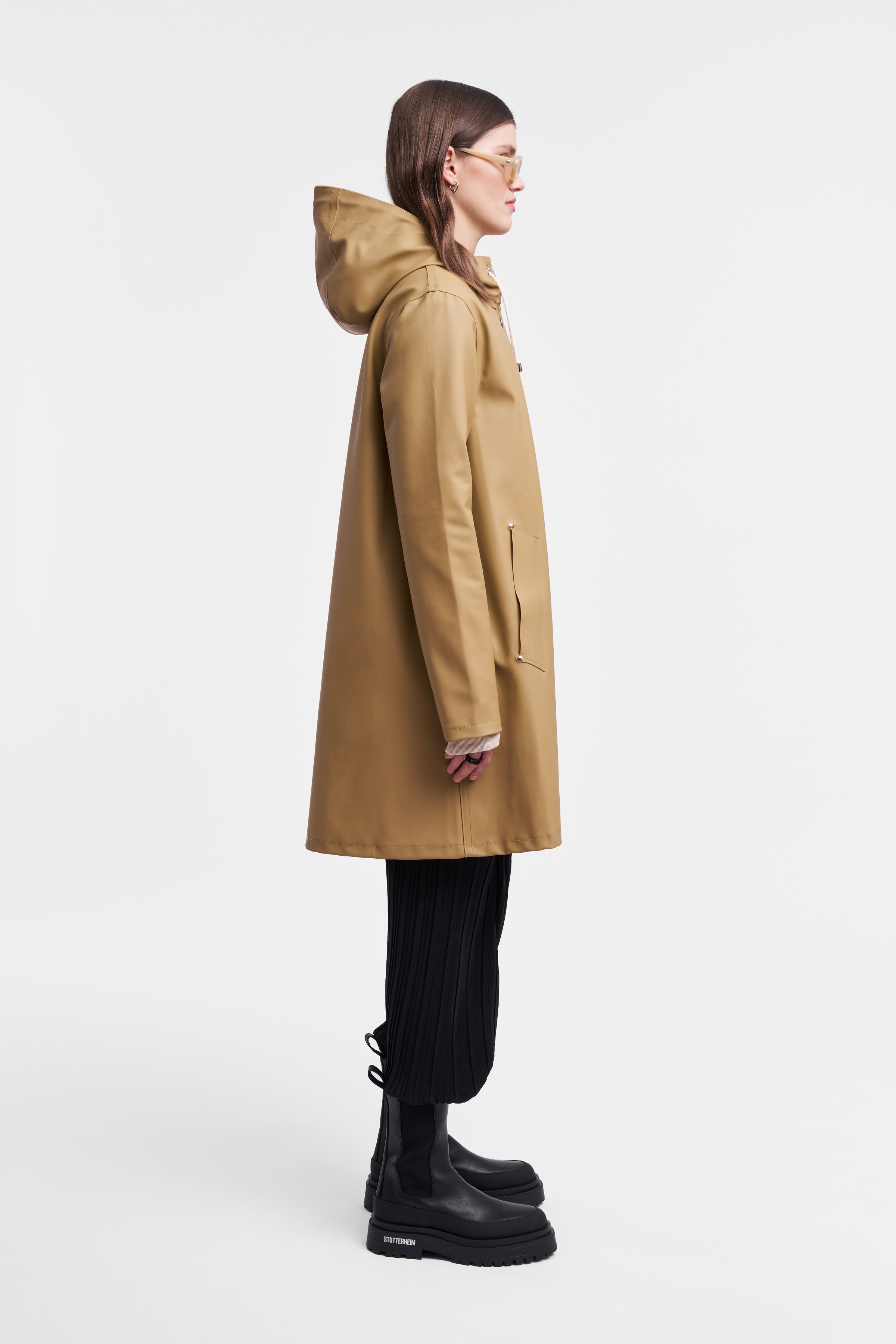 Women's Sand Raincoat - Mosebacke - 3