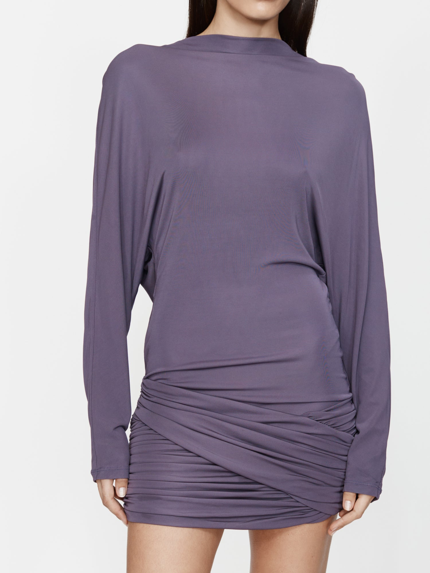 Luna Draped Jersey Mini Dress - 5