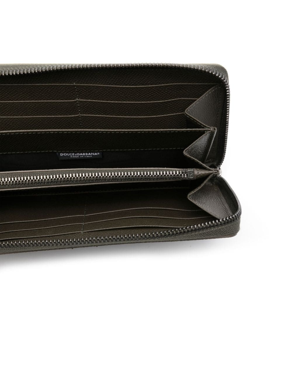 Dauphine logo-plaque leather wallet - 3