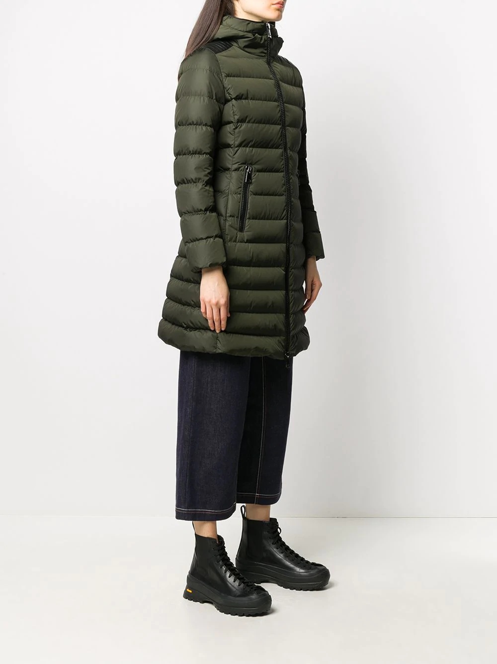 feather down puffer coat - 3