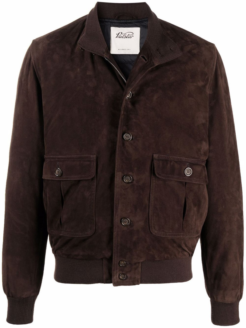 buttoned leather jacket 1