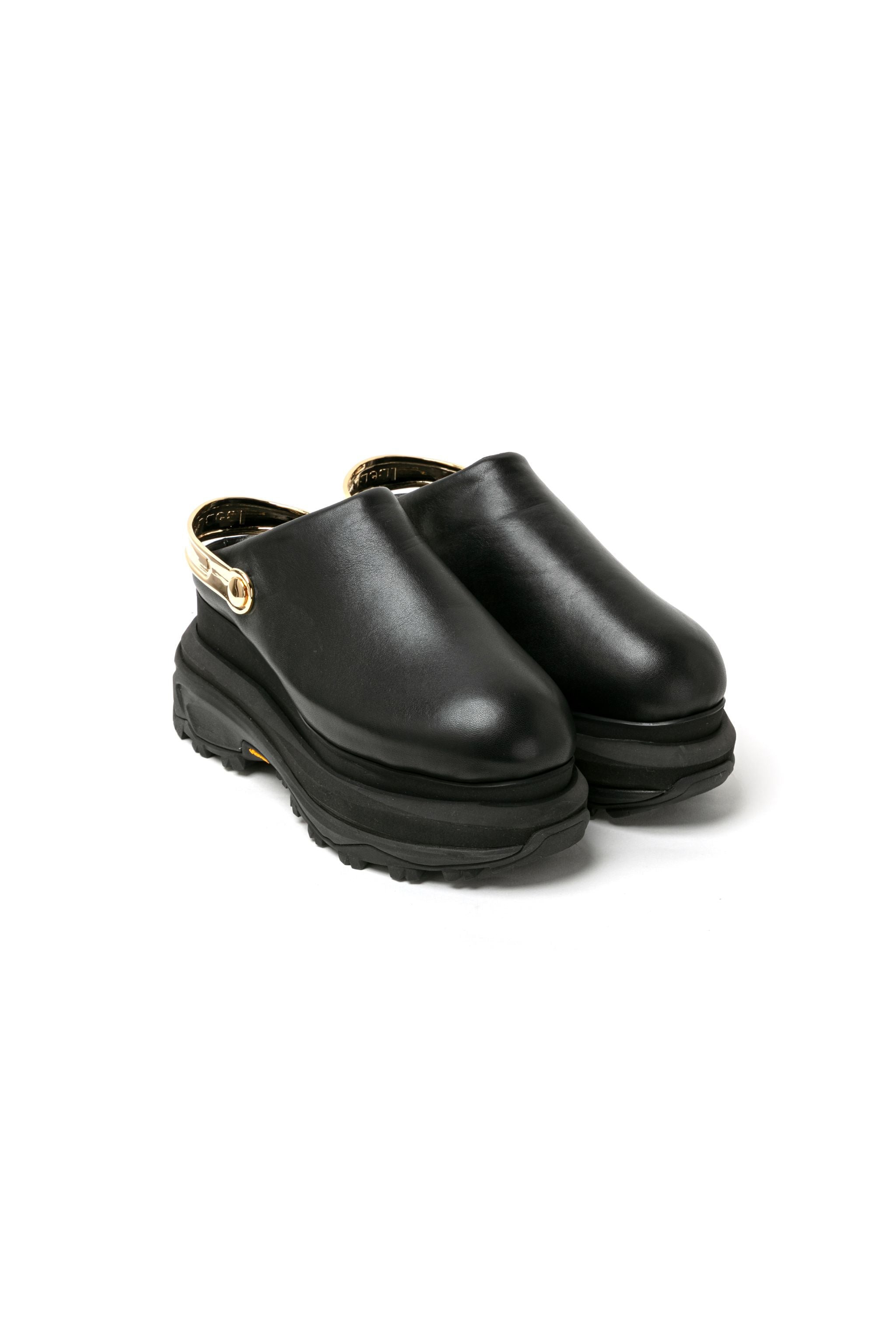 Leather Sabot Wedges - 4