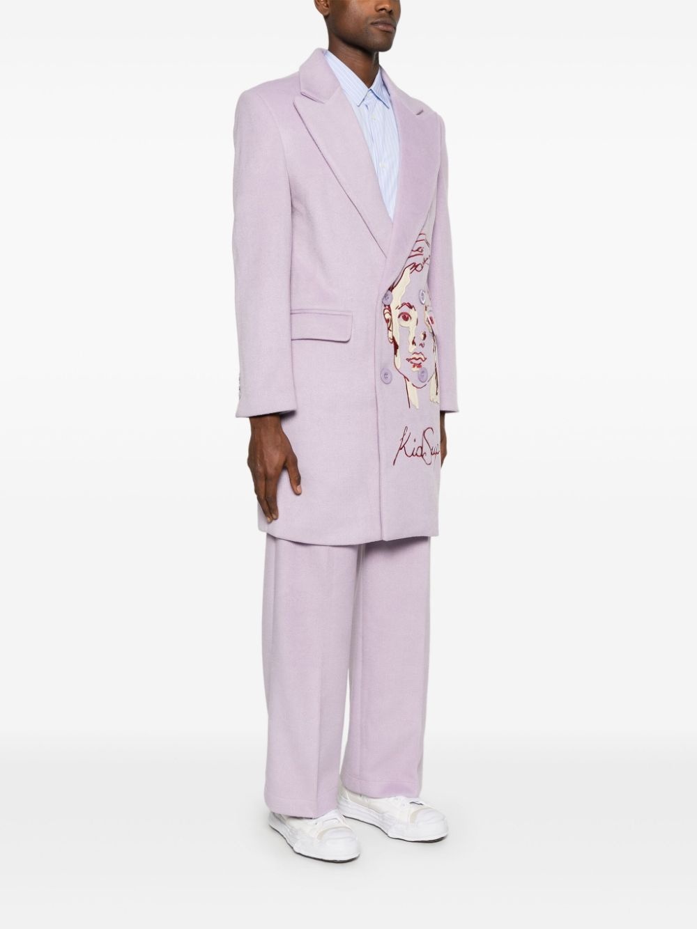 embroidered coat - 3