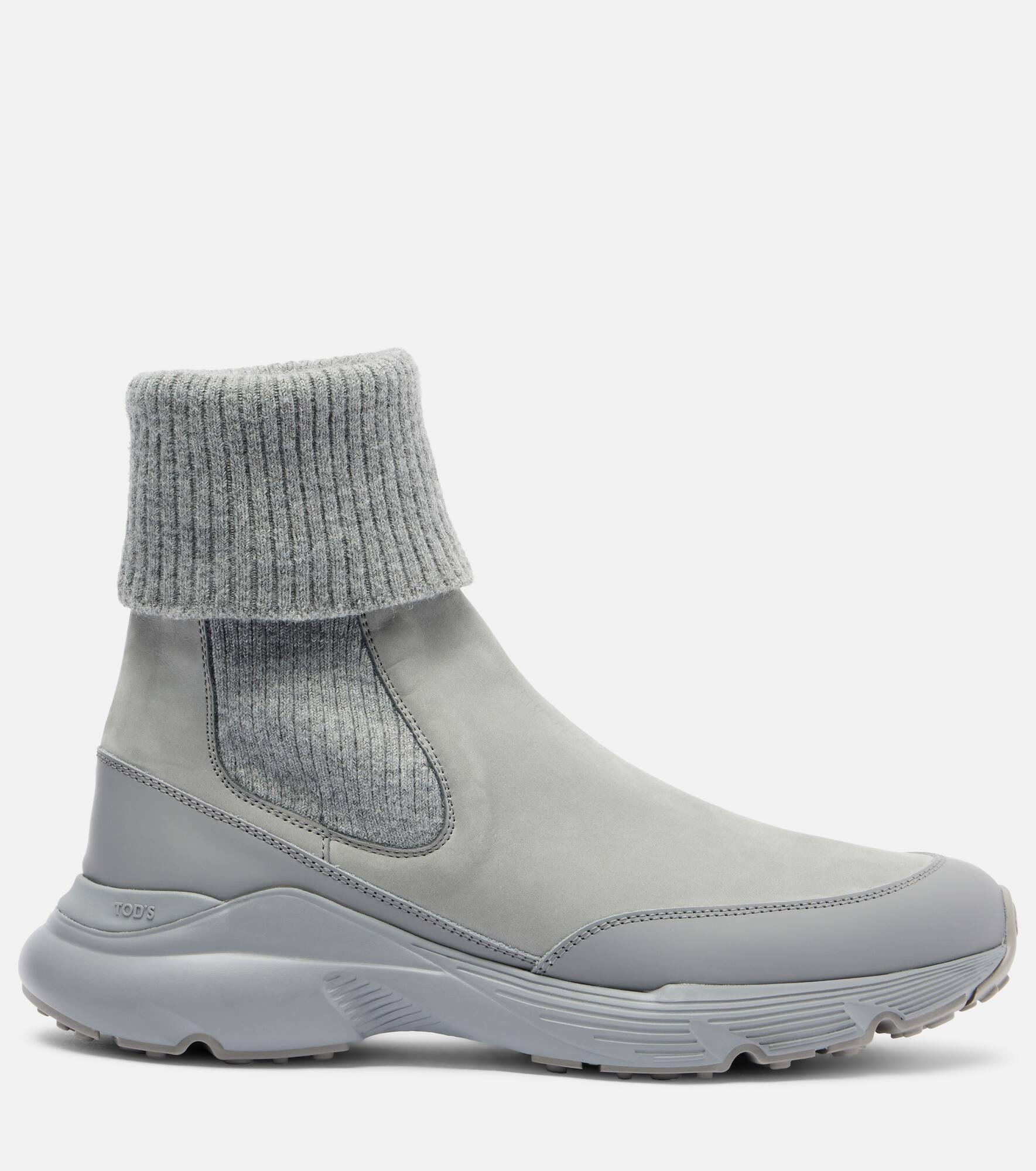 Suede high-top sneakers - 4