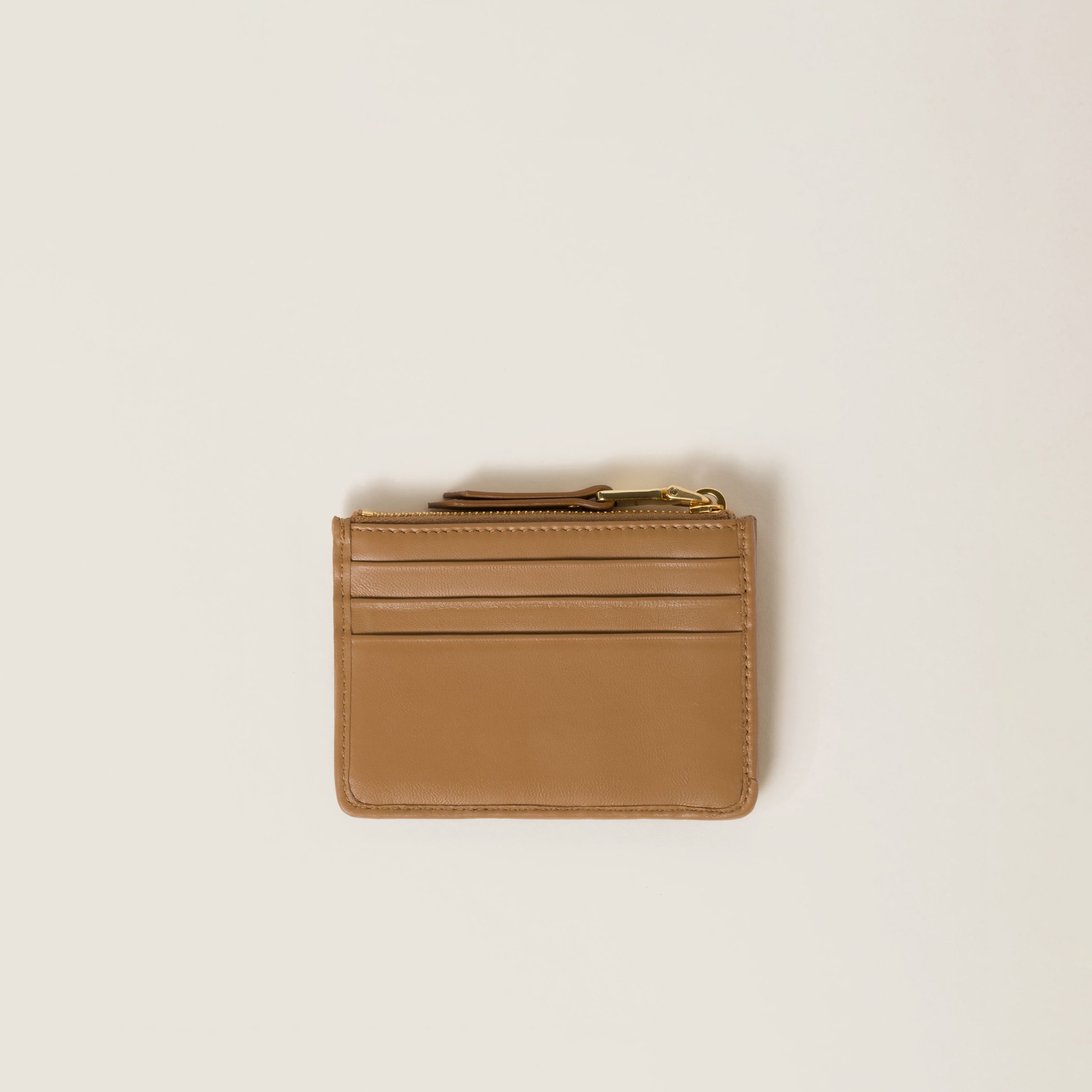 Matelassé nappa leather card holder - 2