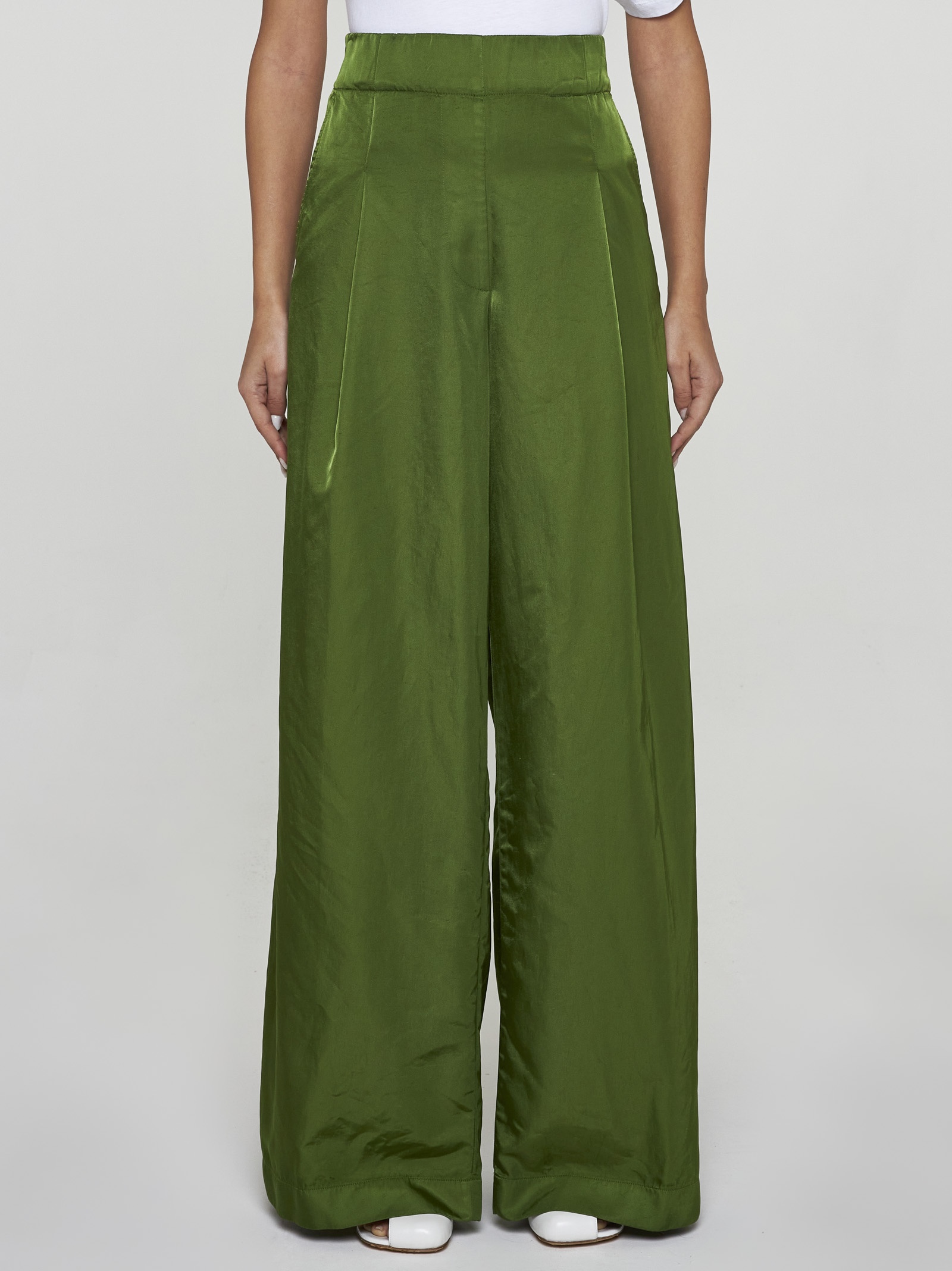 Nylon palazzo trousers - 3
