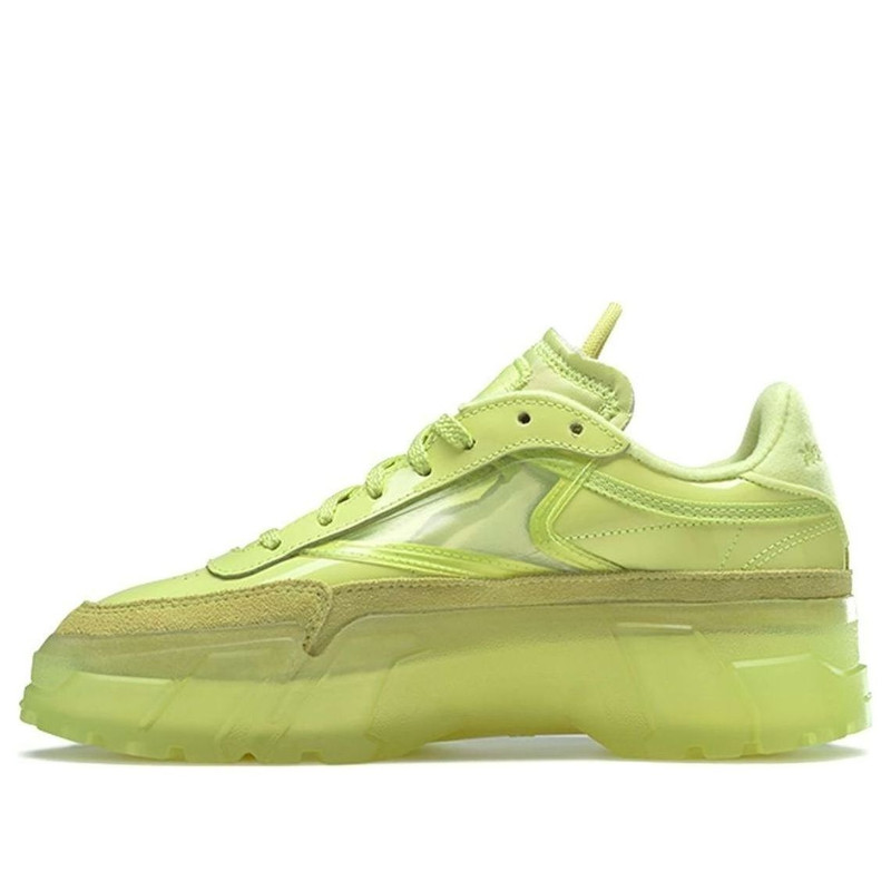 (WMNS) Reebok Cardi B x Club C 'High Vis Green' H01010 - 1