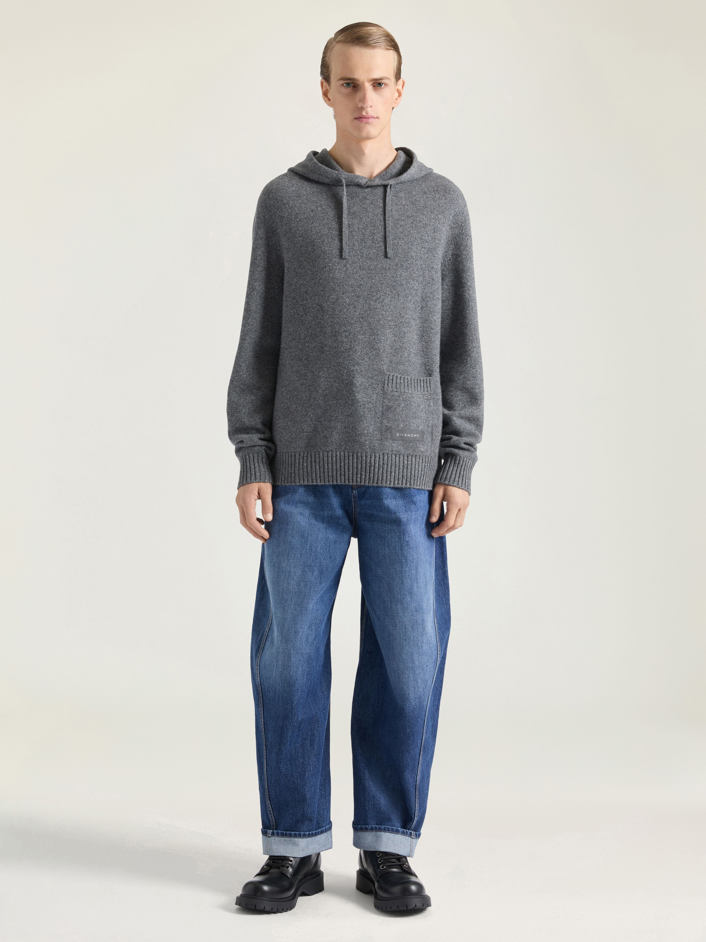 HOODIE IN CASHMERE KNIT - 2