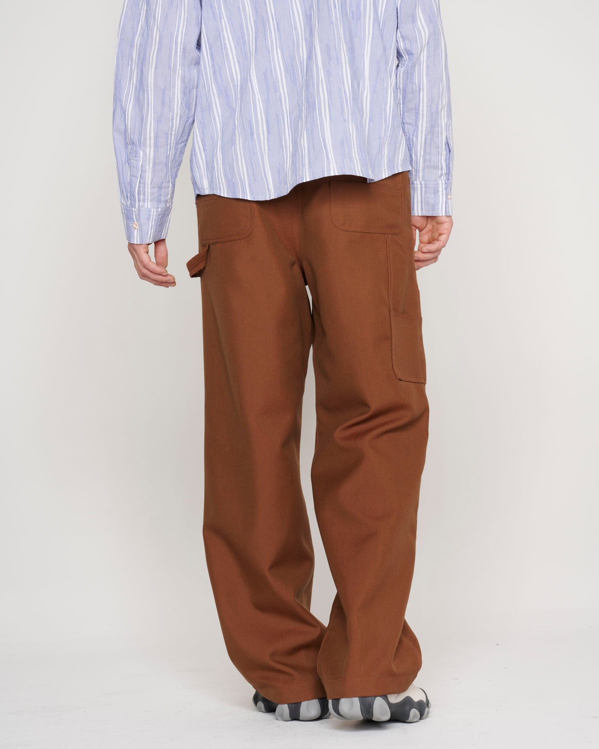Serge Wool Double Knee Utility Pant - Brown - 6