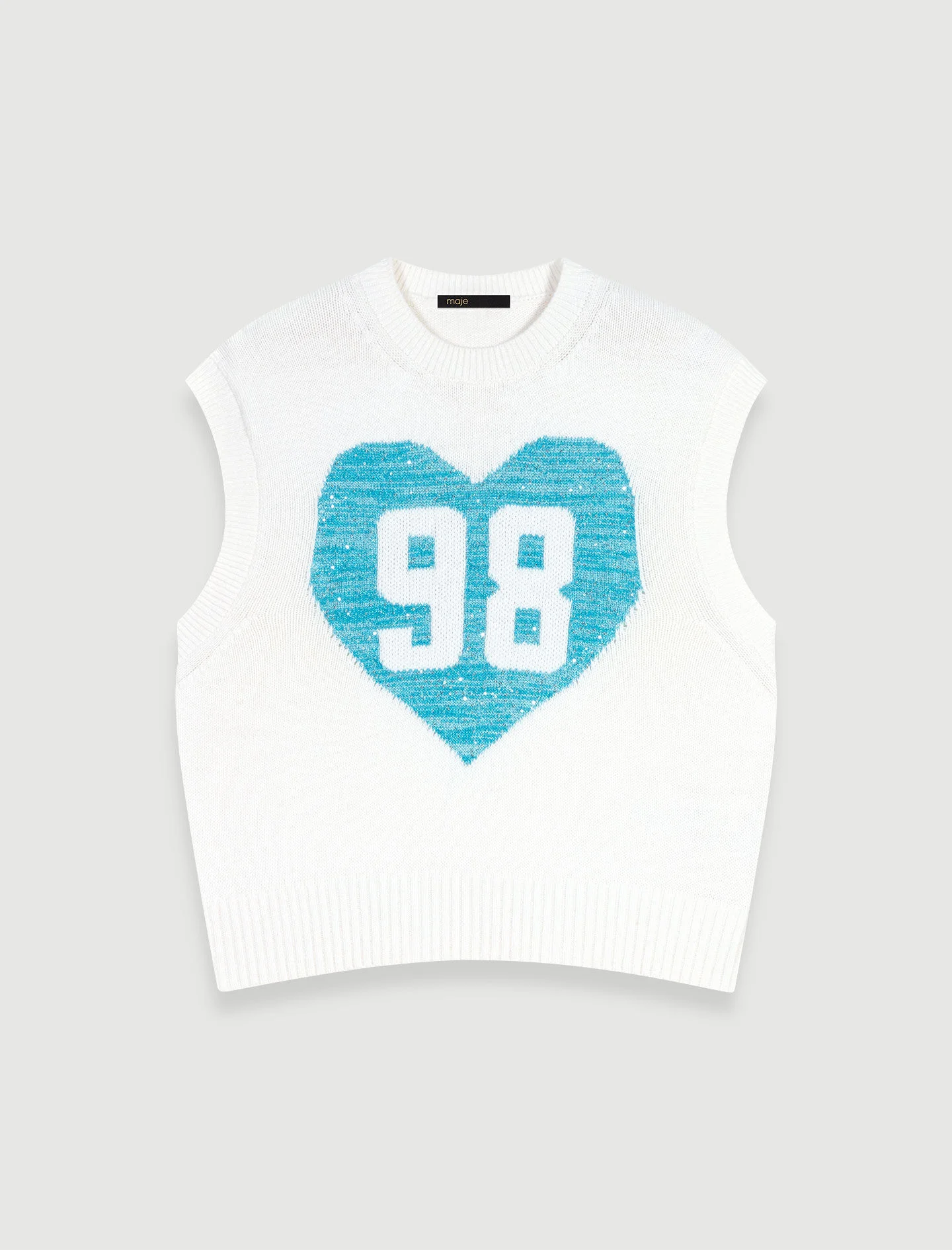 Sleeveless heart jumper - 1