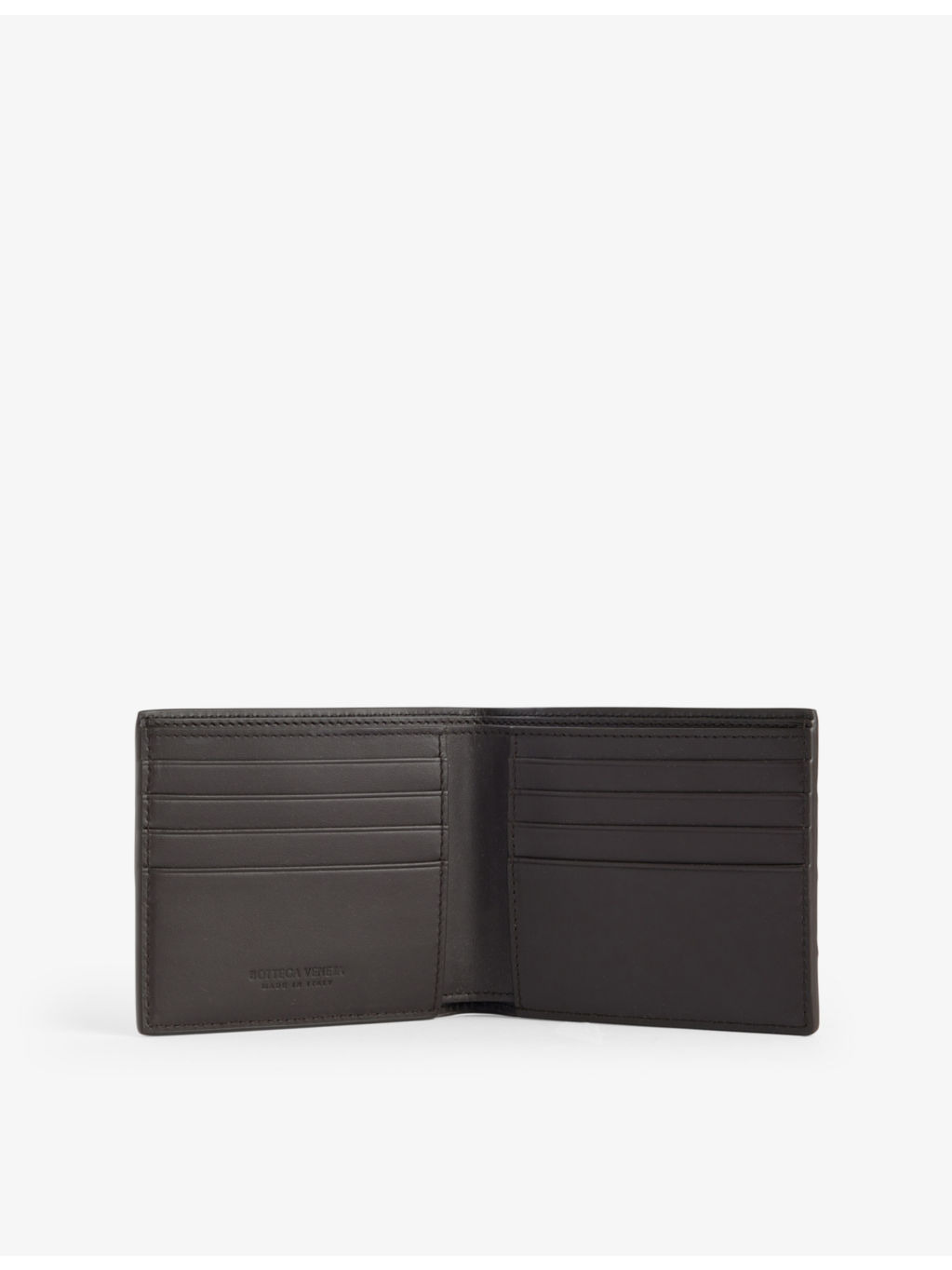 Intrecciato-Weave Leather Bifold Walet - 4
