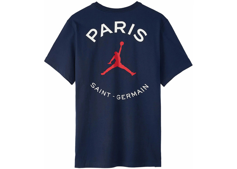 Jordan Jordan Paris Saint-Germain Logo T-Shirt Blue outlook