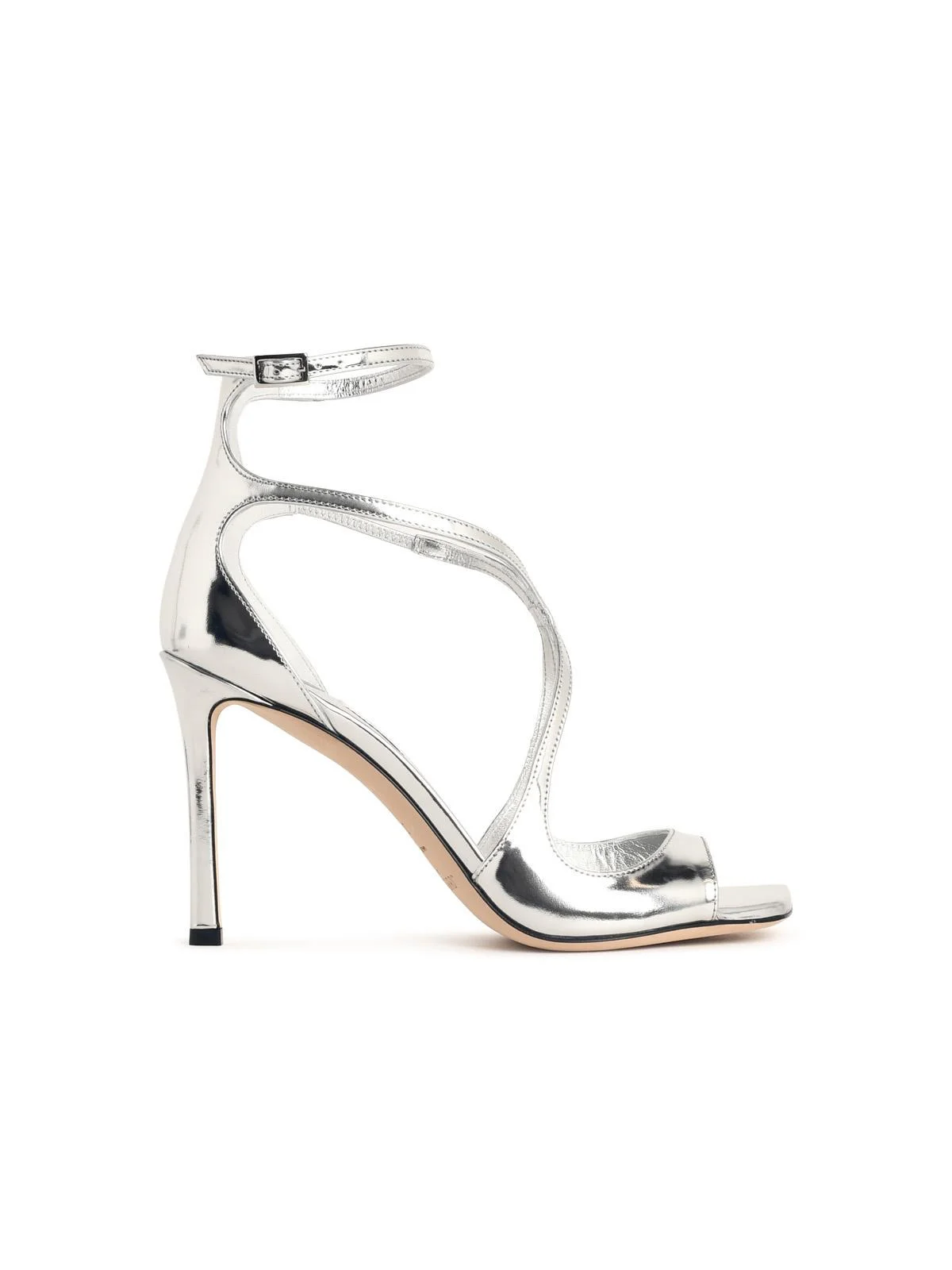 Jimmy Choo Silver Leather Sandals - 1