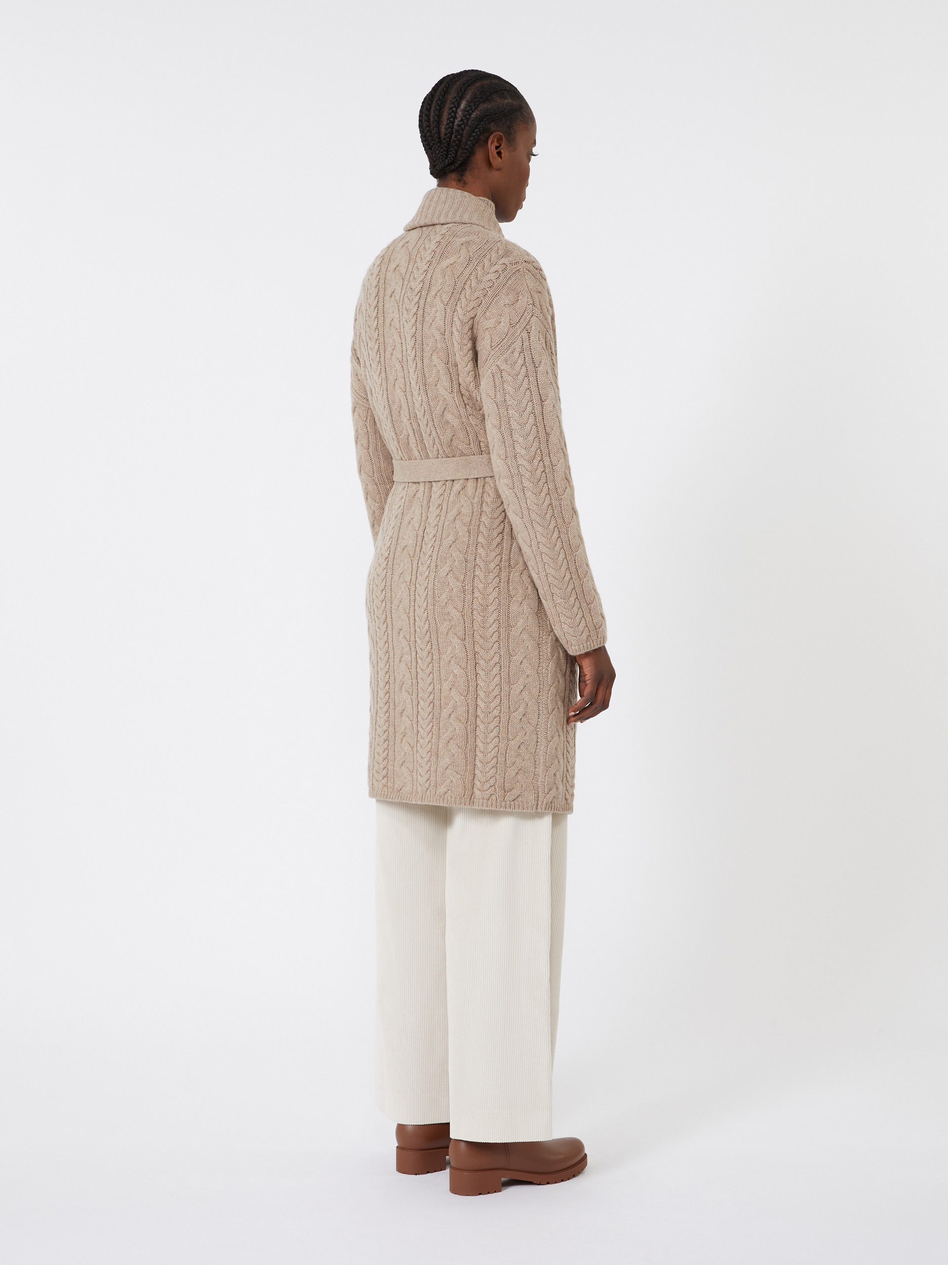 QUEBEC Wool and cashmere knit cardigan - 4