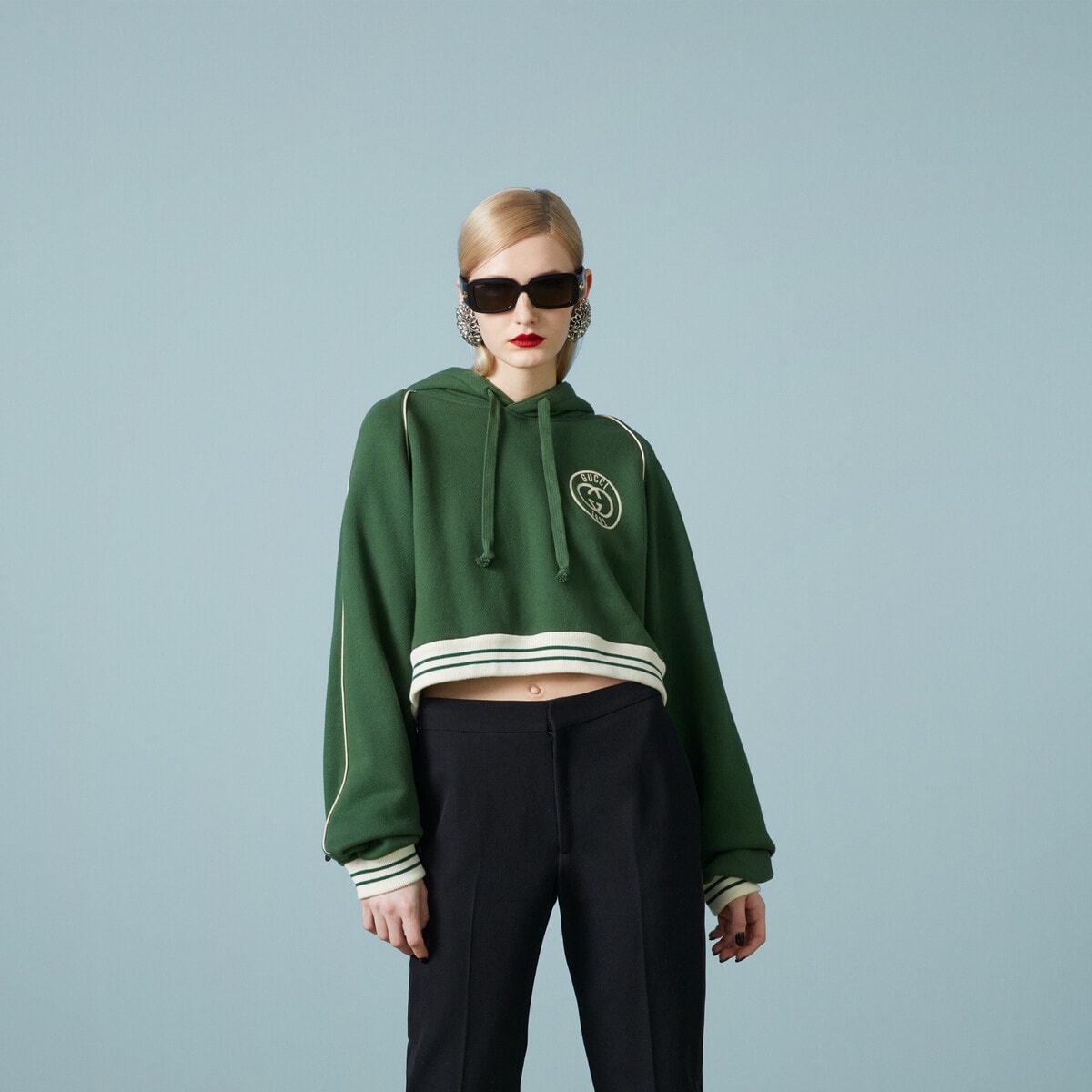 Cotton jersey hooded sweatshirt - 5