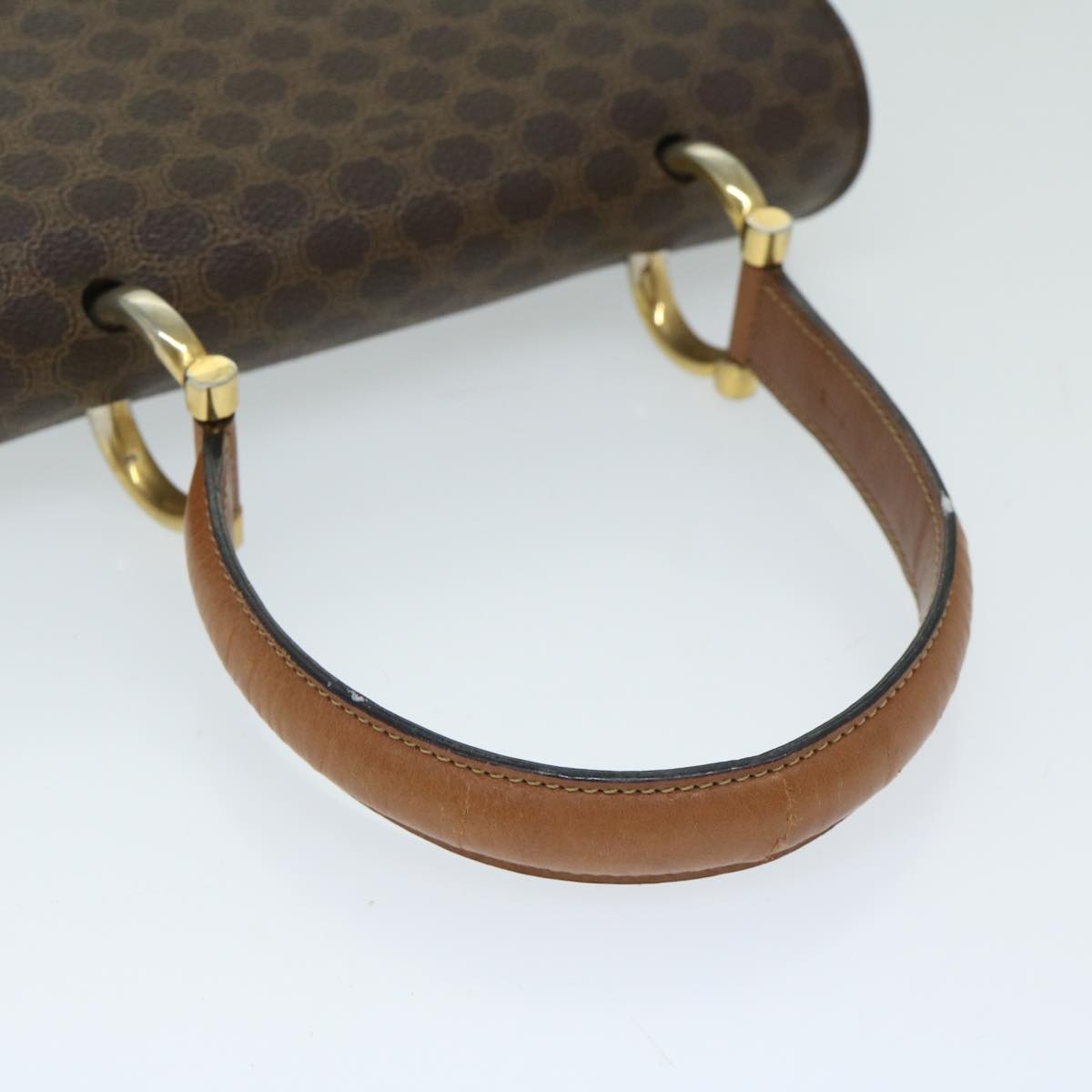 CELINE Macadam Canvas Hand Bag Pvc Brown - 7