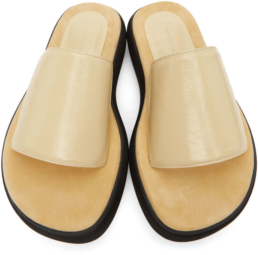 Yellow Boat Padded Platform Slides - 10