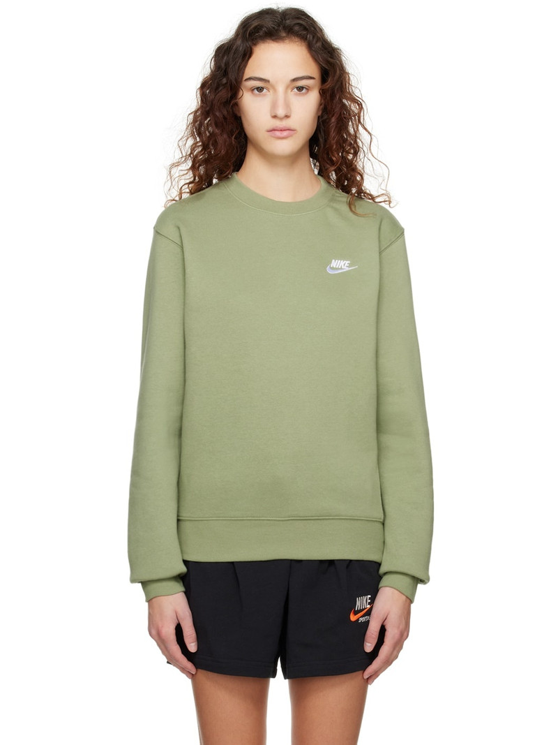 Green Embroidered Sweatshirt - 1