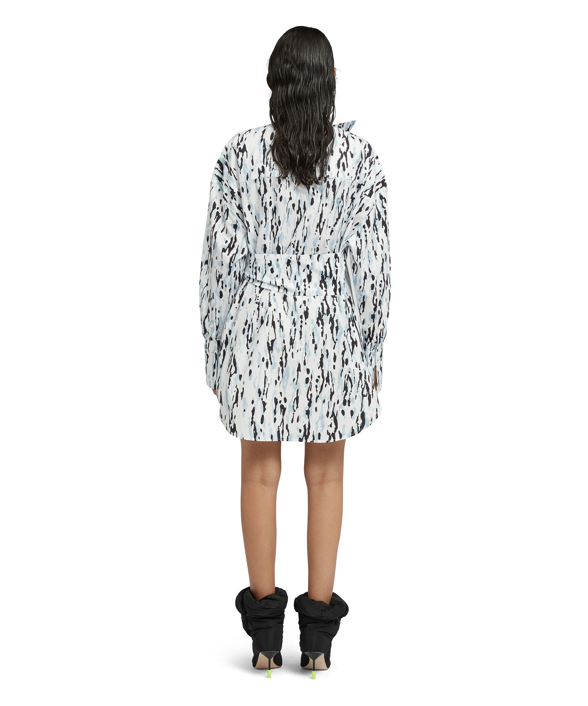Poplin cotton "Wild Illusion Print" shirt - 3