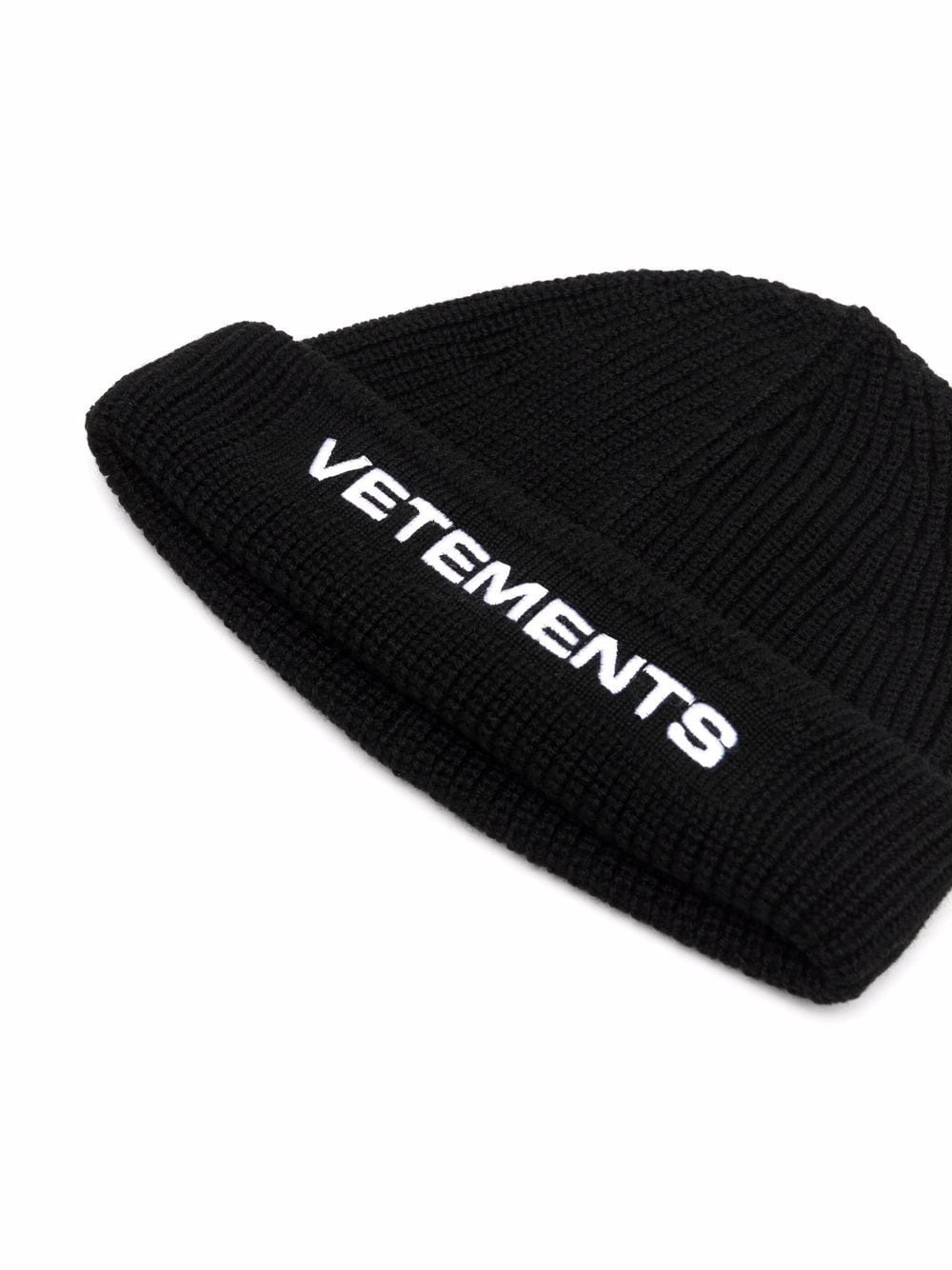 logo-print knitted beanie - 2