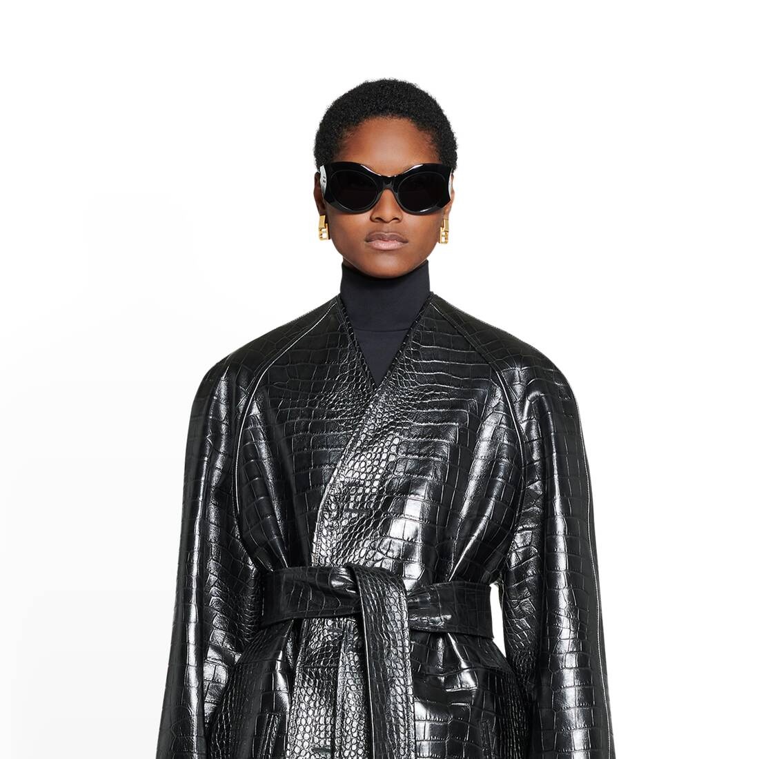 Women's Lining Coat in Black - 5