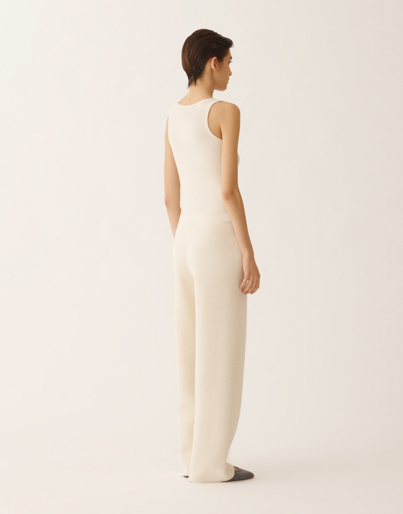 Jogging pants in wool and cotton 4