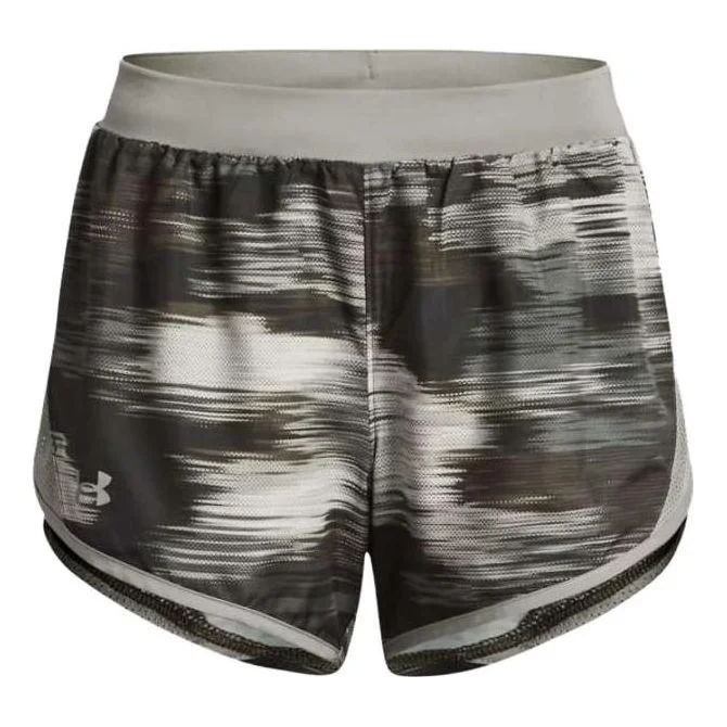(WMNS) Under Armour Fly-By 2.0 Printed Shorts 'Grey' 1350198-502 - 1