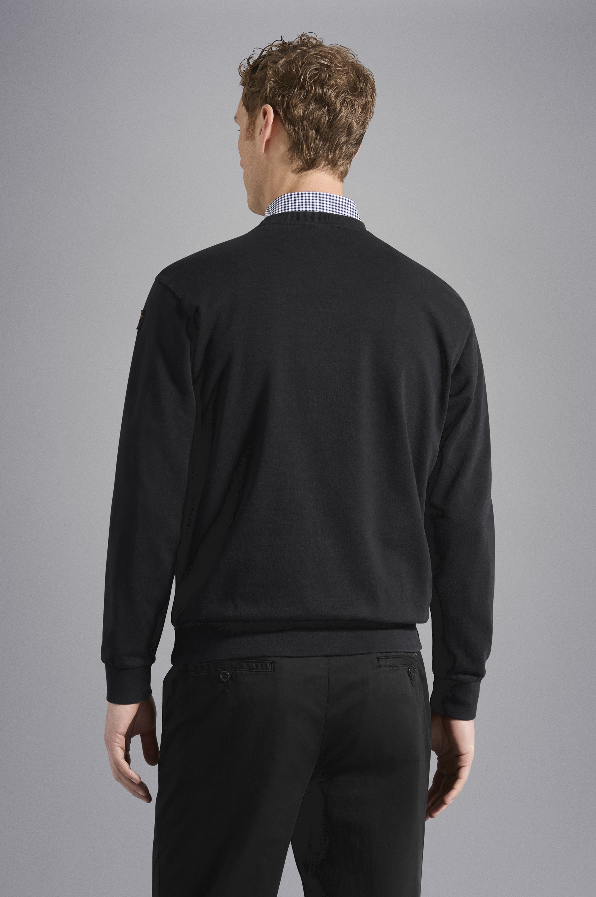 COTTON SWEATSHIRT WITH ICONIC BADGE - 3