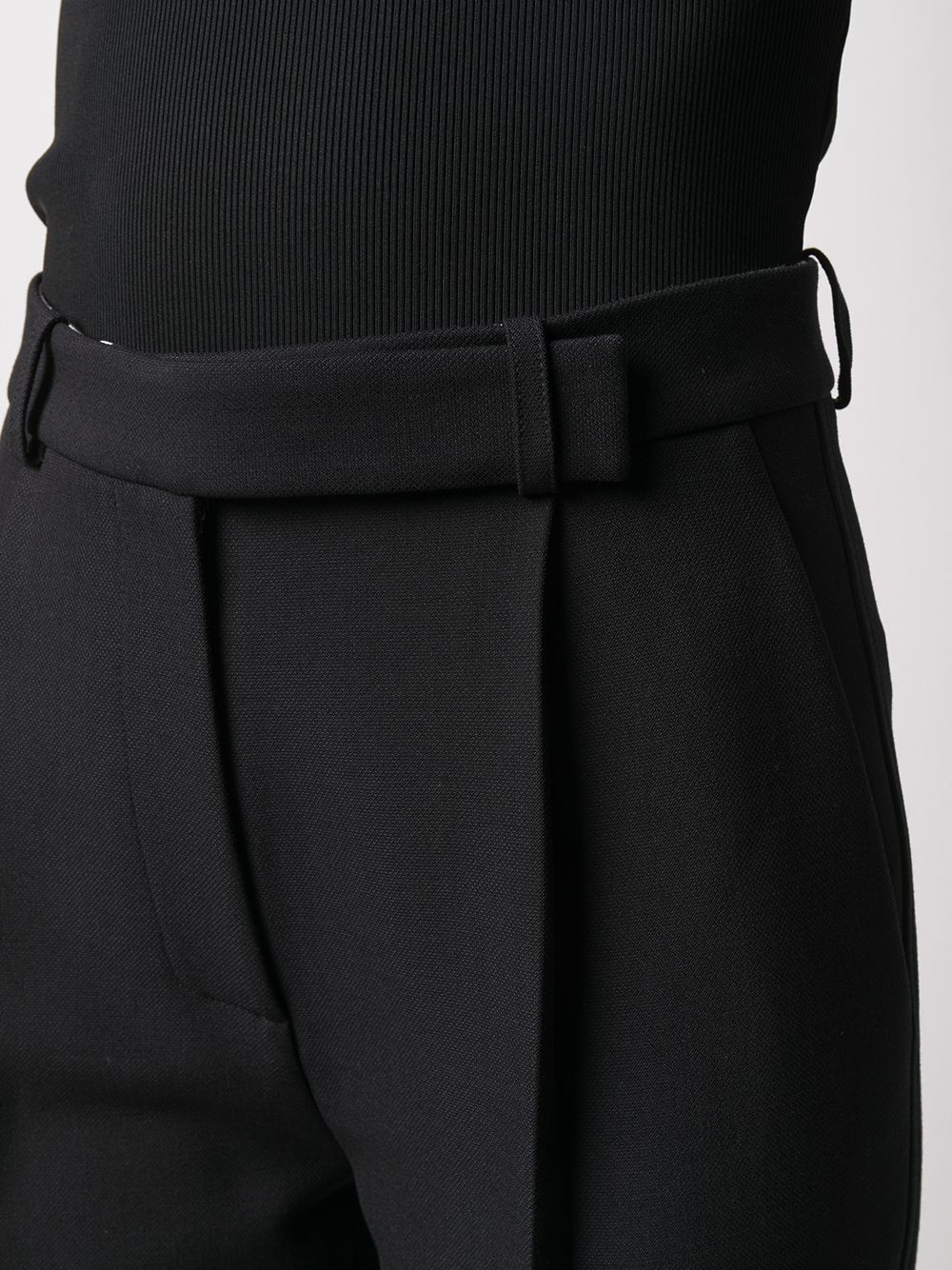 pleated front tapered trousers - 5