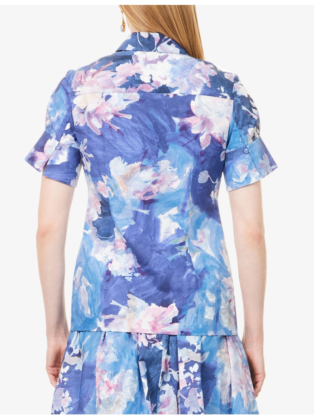 Floral Short-Sleeves Cotton-Poplin Shirt - 4