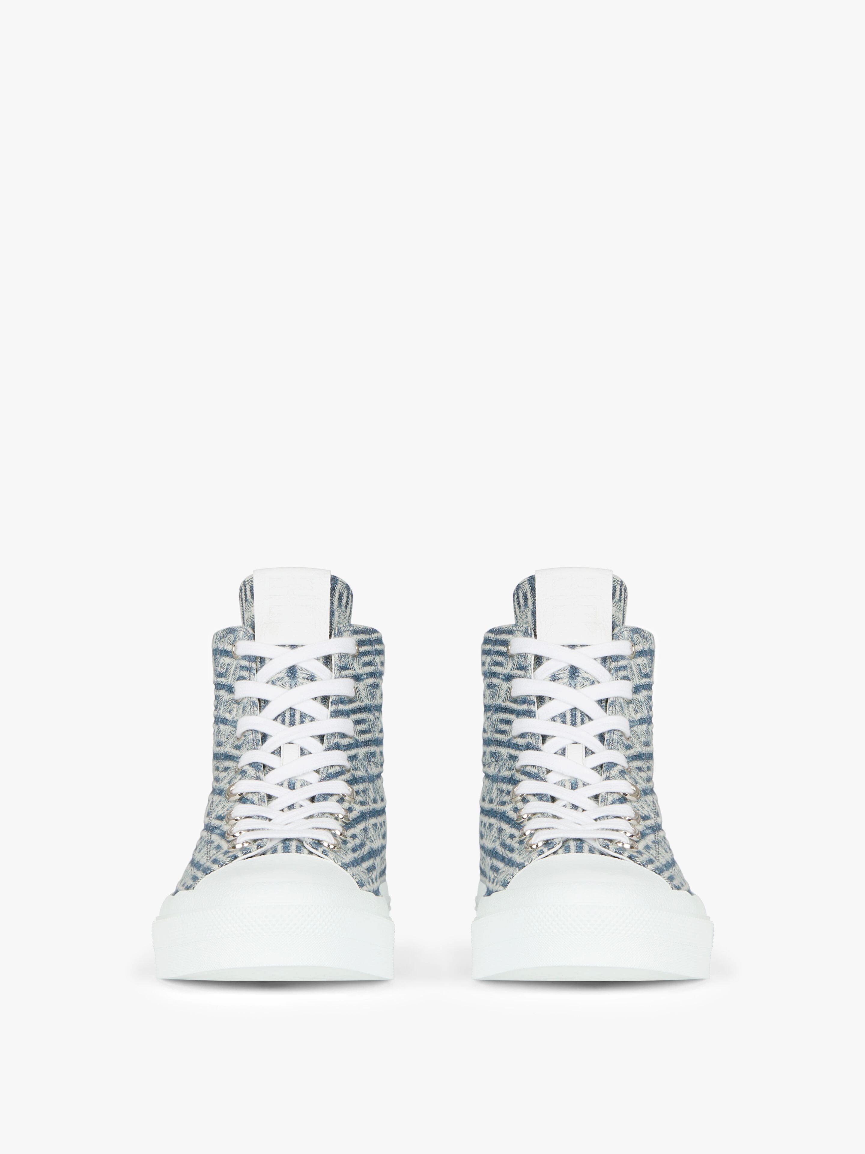 CITY HIGH-TOP SNEAKERS IN 4G JACQUARD - 2