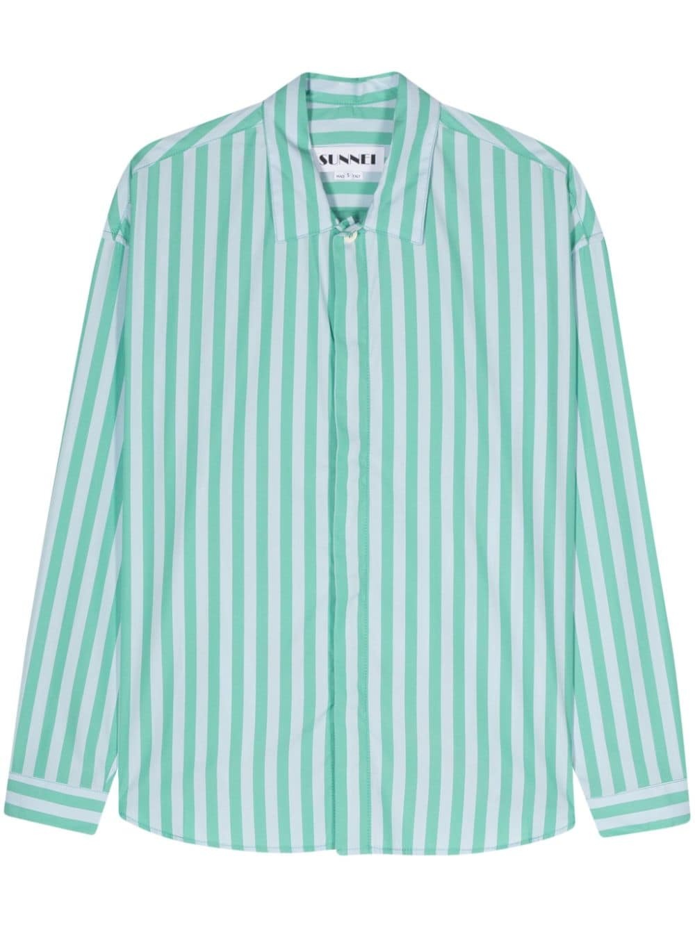 striped cotton shirt - 1