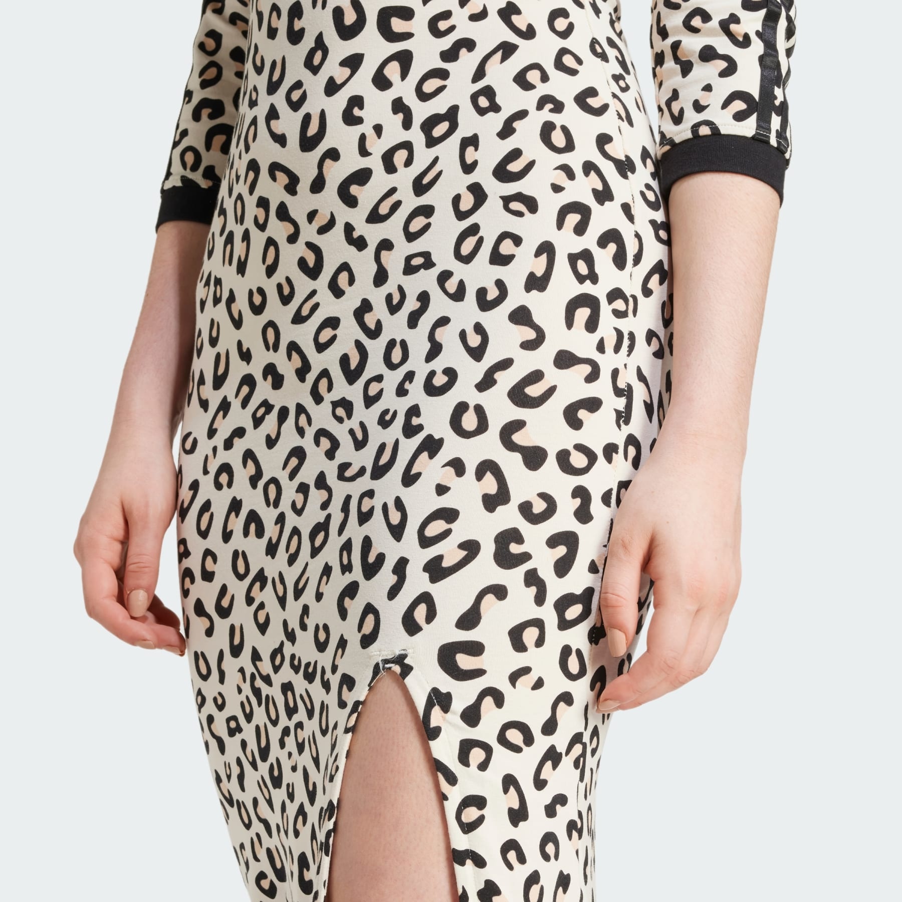 Leopard 3-Stripes Maxi Dress - 5