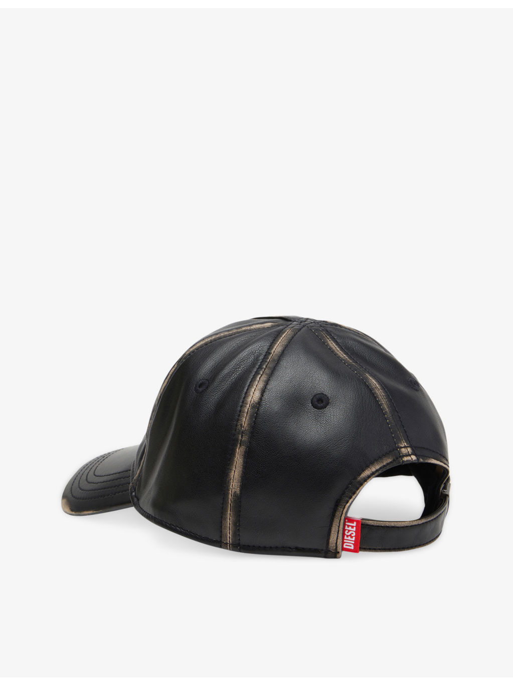 C-Heather Faux-Leather Baseball Cap - 3