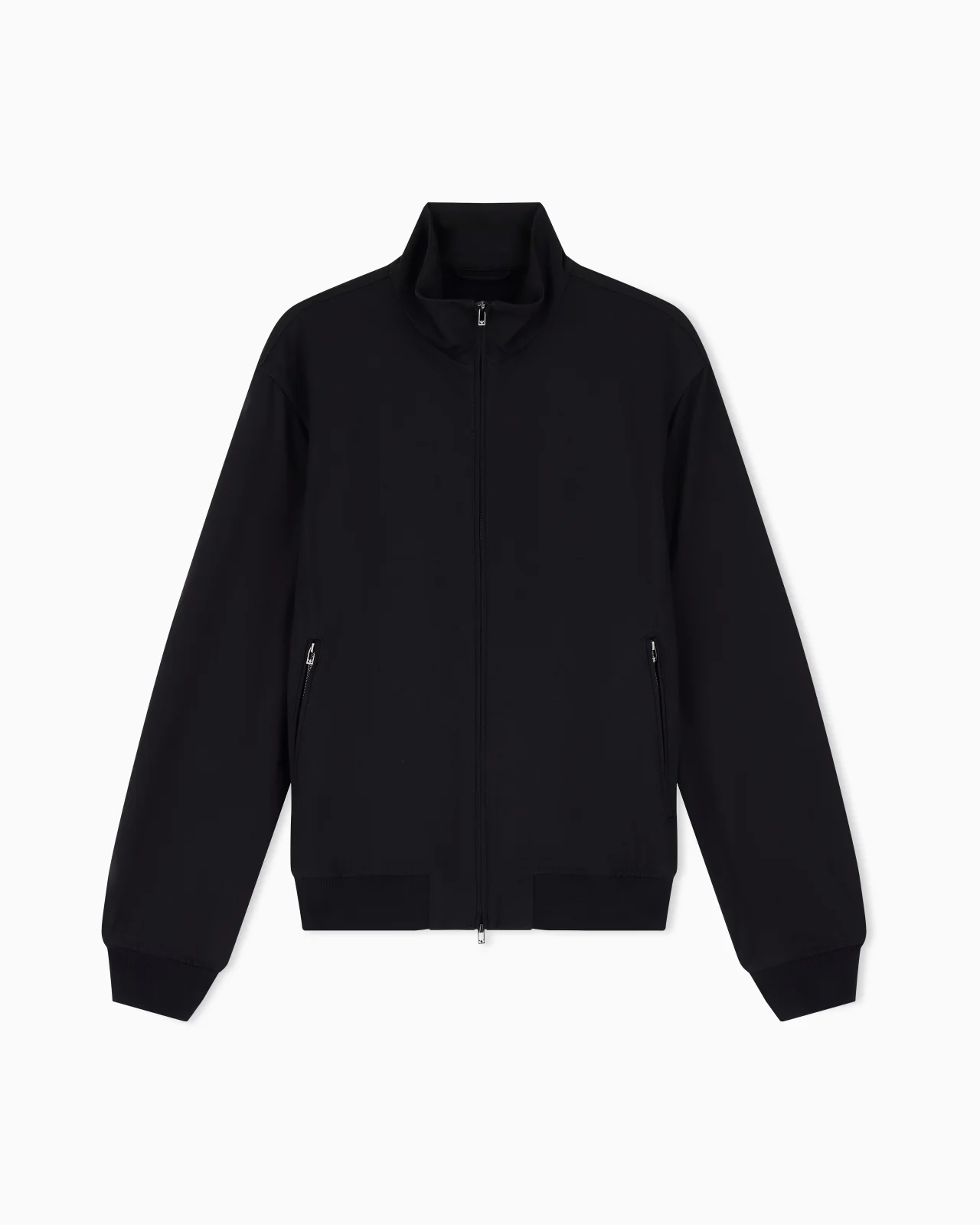 BLOUSON IN WAFFLE-EFFECT ARMURE FABRIC - 1