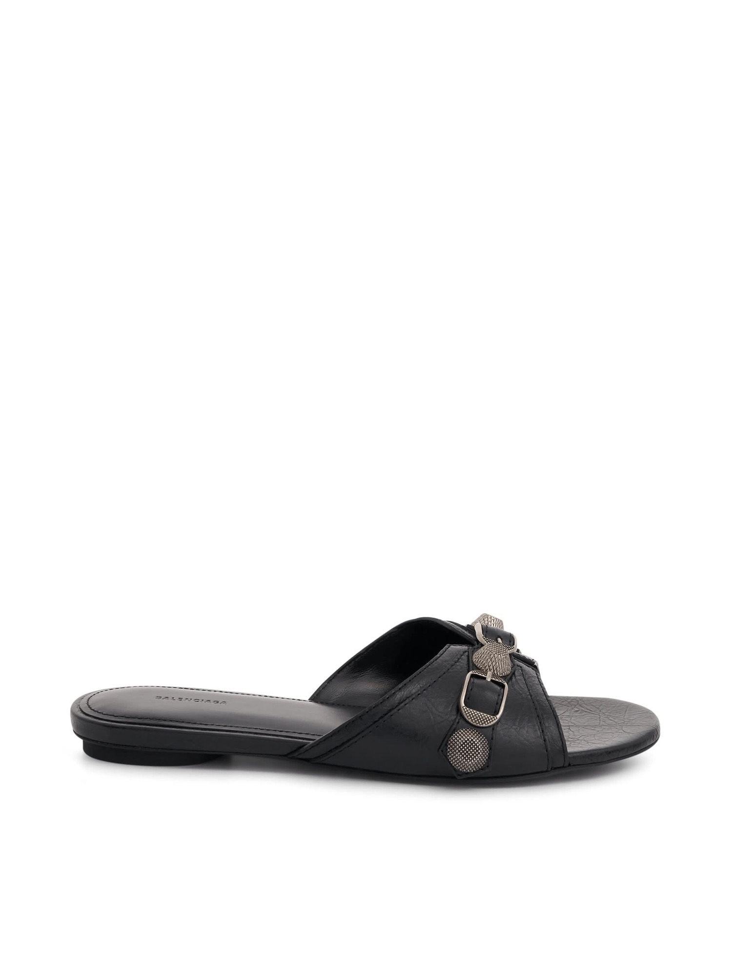 Cagole Sandal in Black/Silver - 1