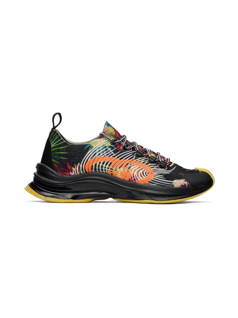 Run floral-print low-top sneakers - 1