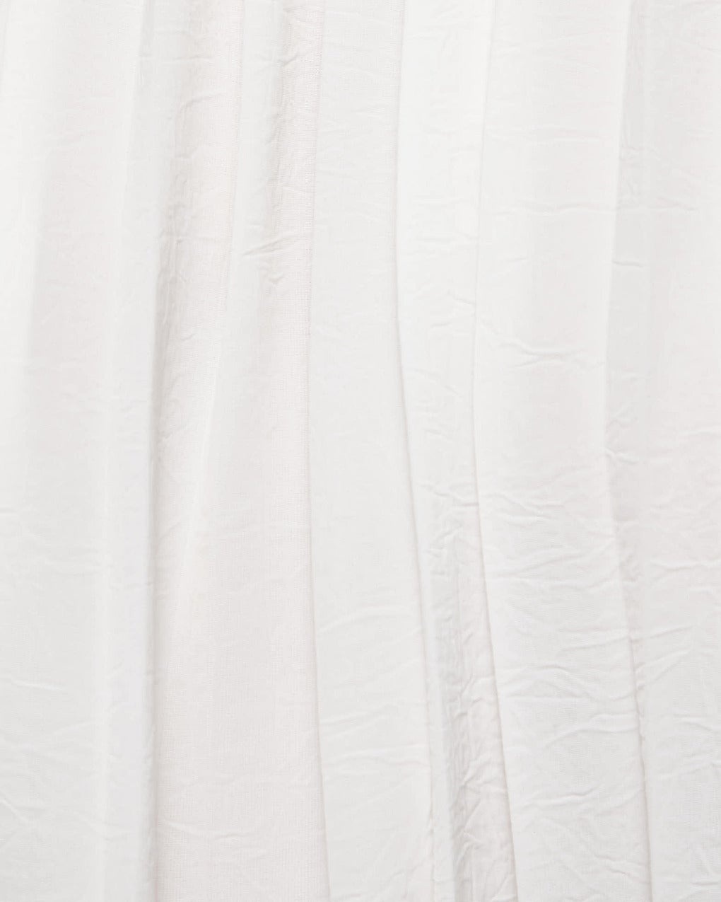 Top Pleated A-Line Crew Neck Offwhite - 6