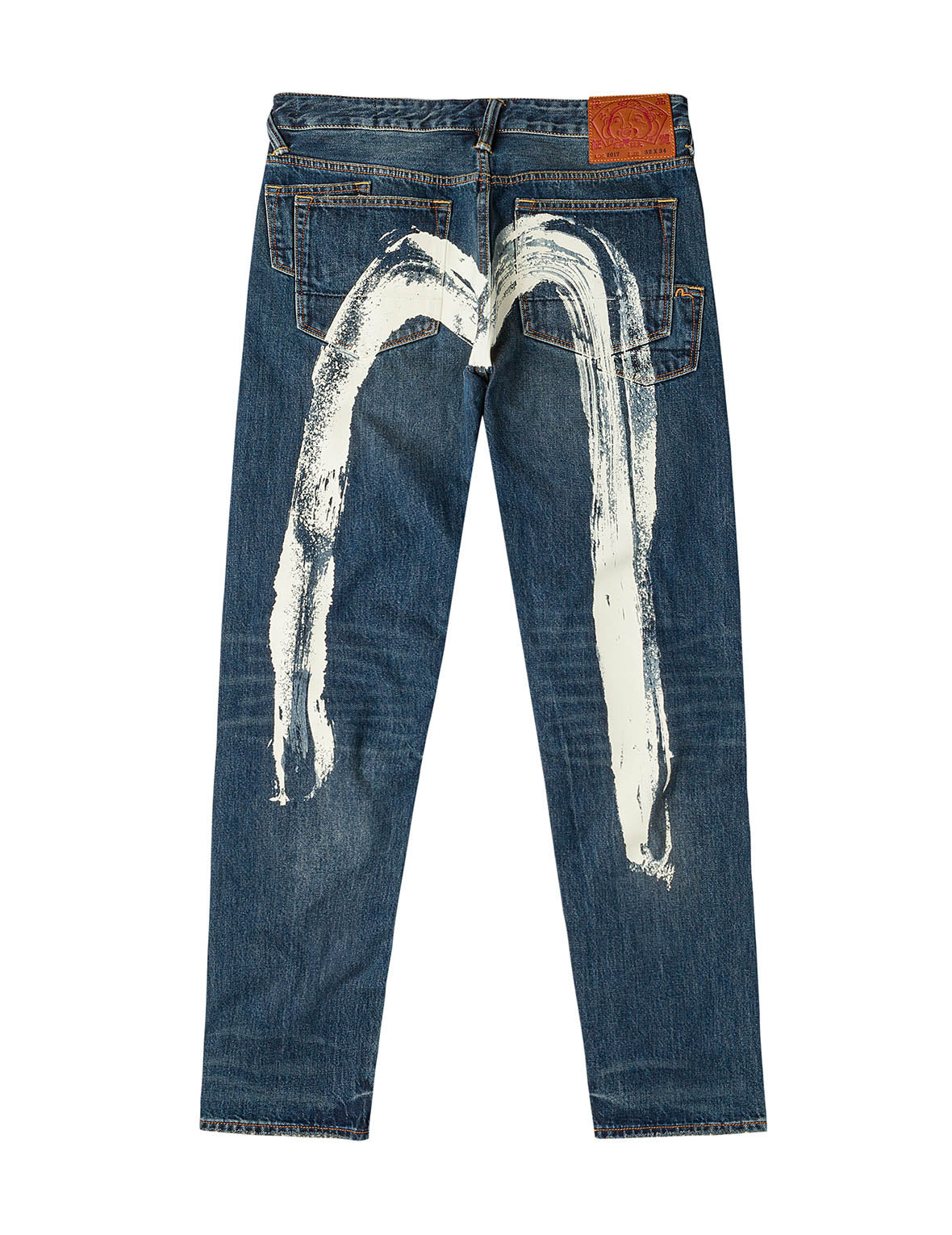 7-Pocket Design Washed Daicock Print Carrot Fit Jeans #2017 - 15