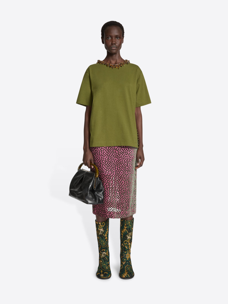 Dries Van Noten BUTTONED COTTON TEE outlook