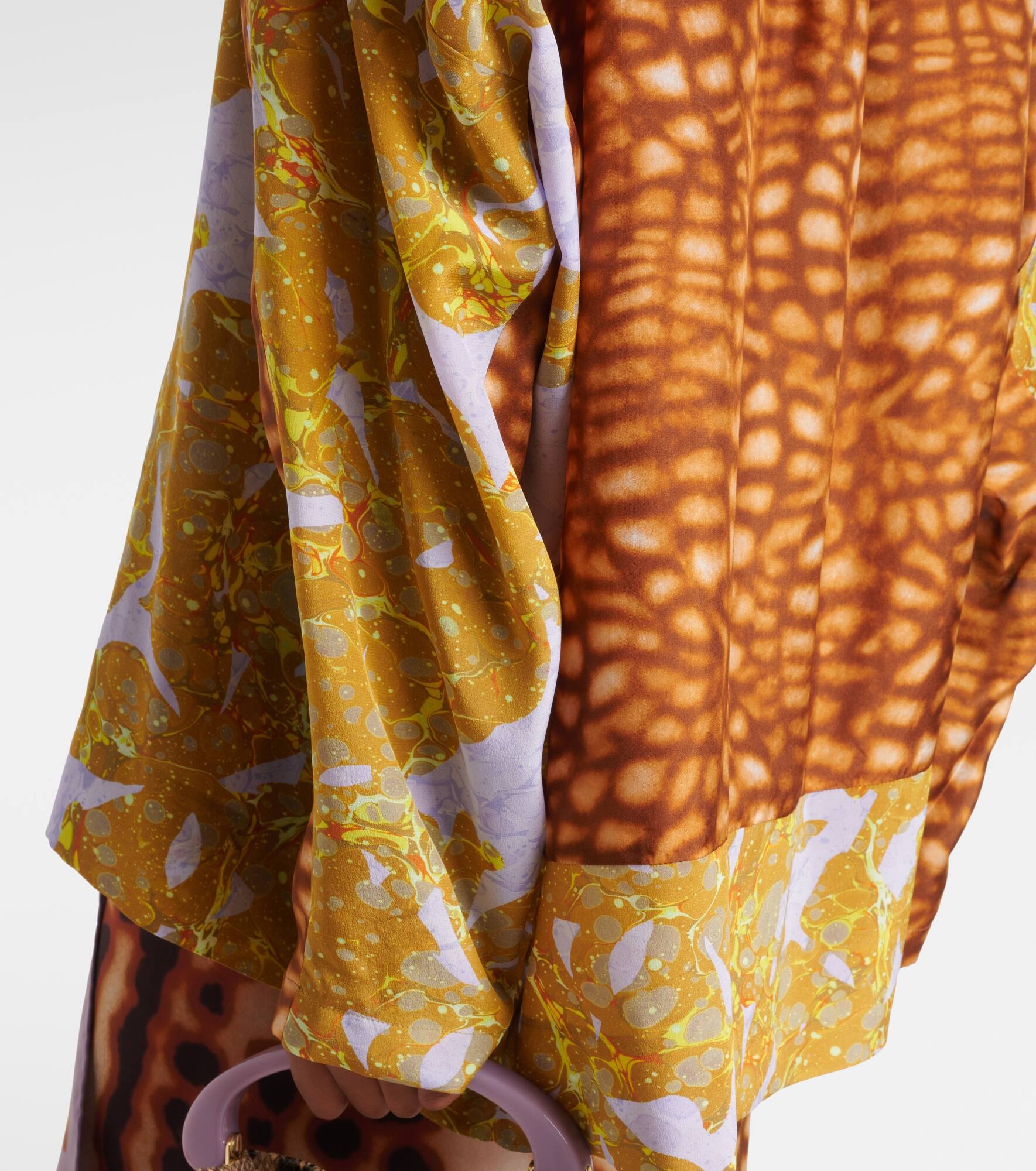 Printed silk top - 5