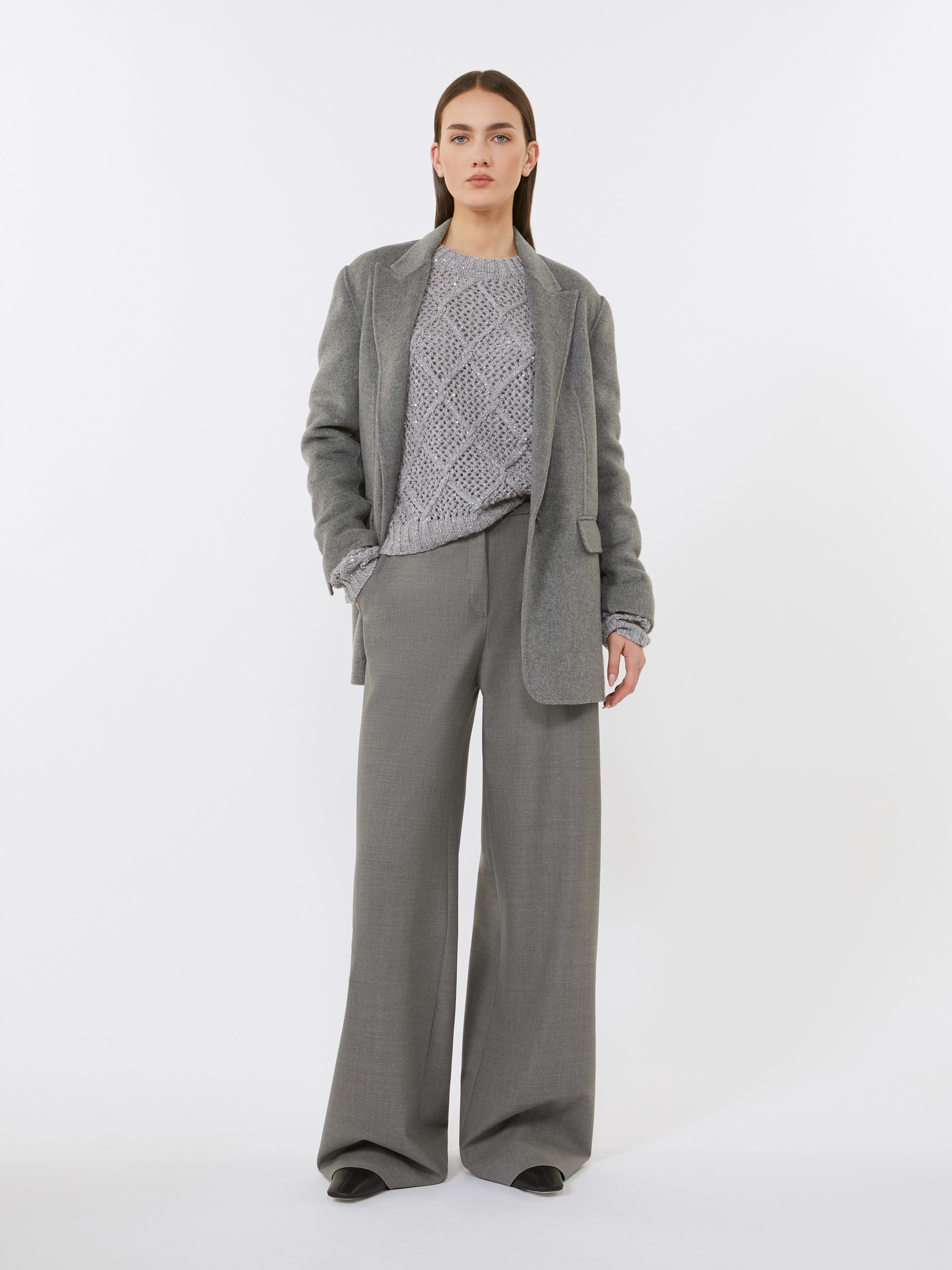 ELLADE Boxy sweater in wool and cashmere with sequins - 2