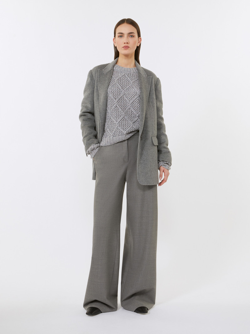 Max Mara ELLADE Boxy sweater in wool and cashmere with sequins outlook