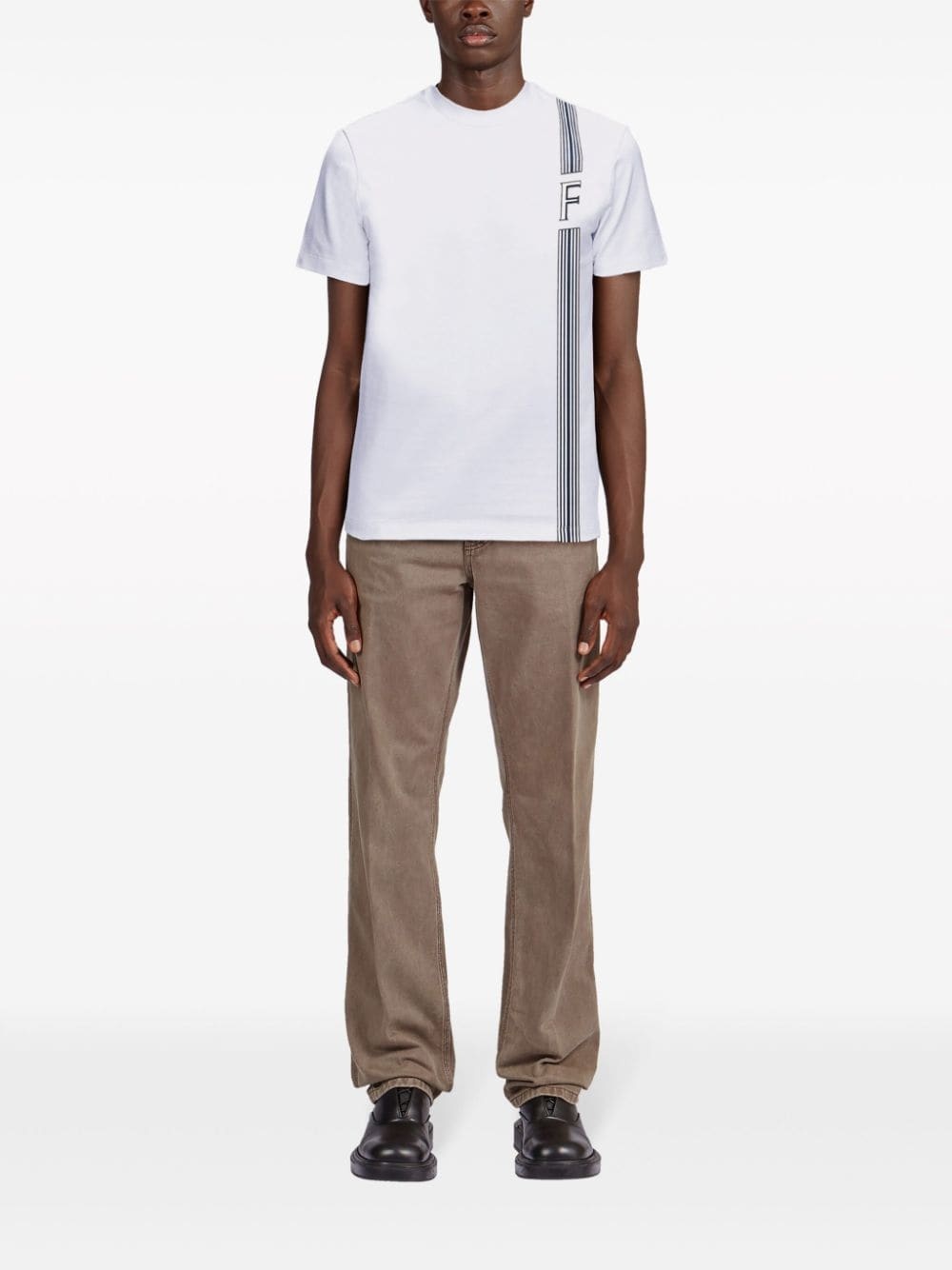 stripe-print cotton T-shirt - 2